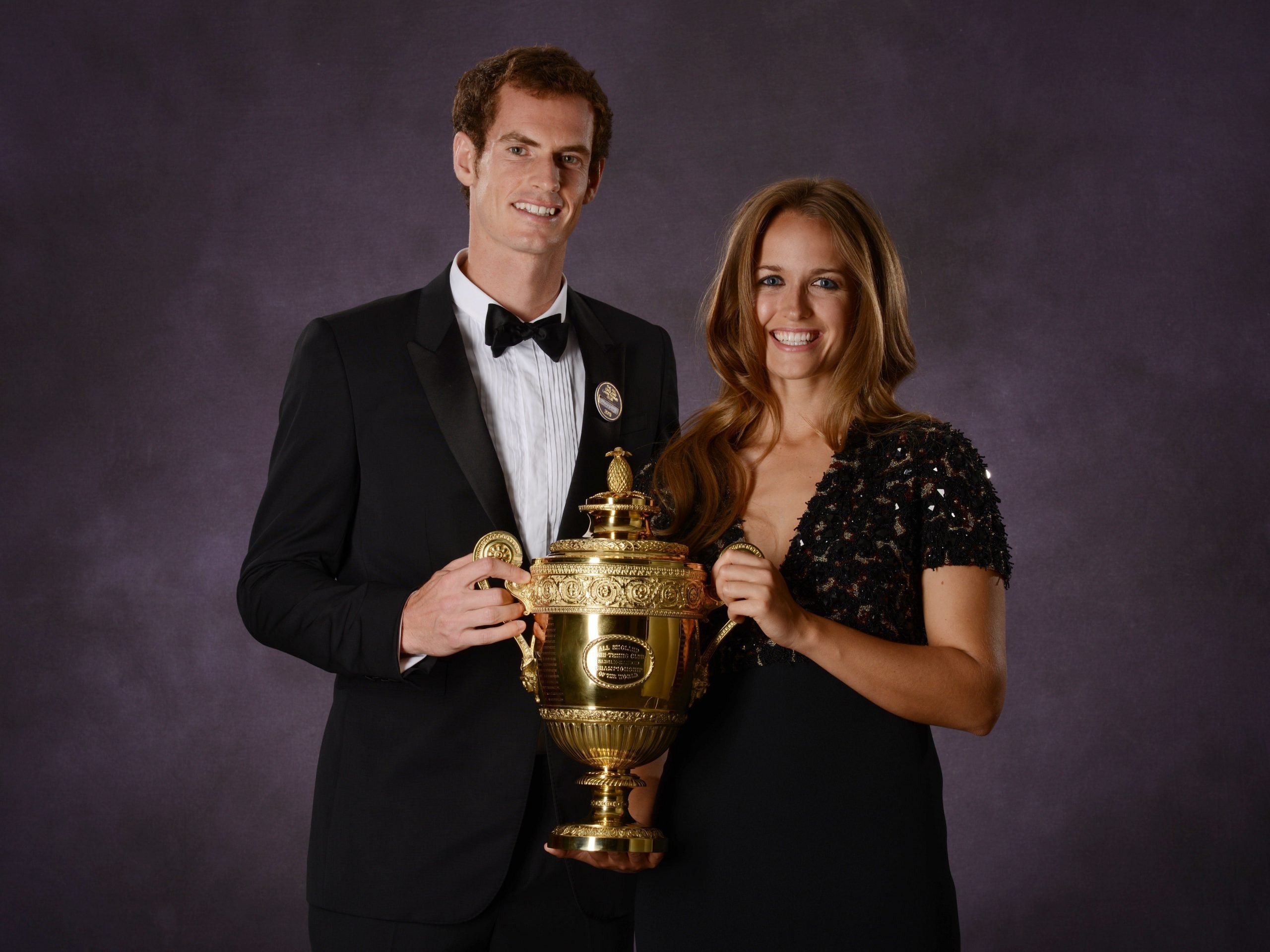 Andy Murray with his wife Kim