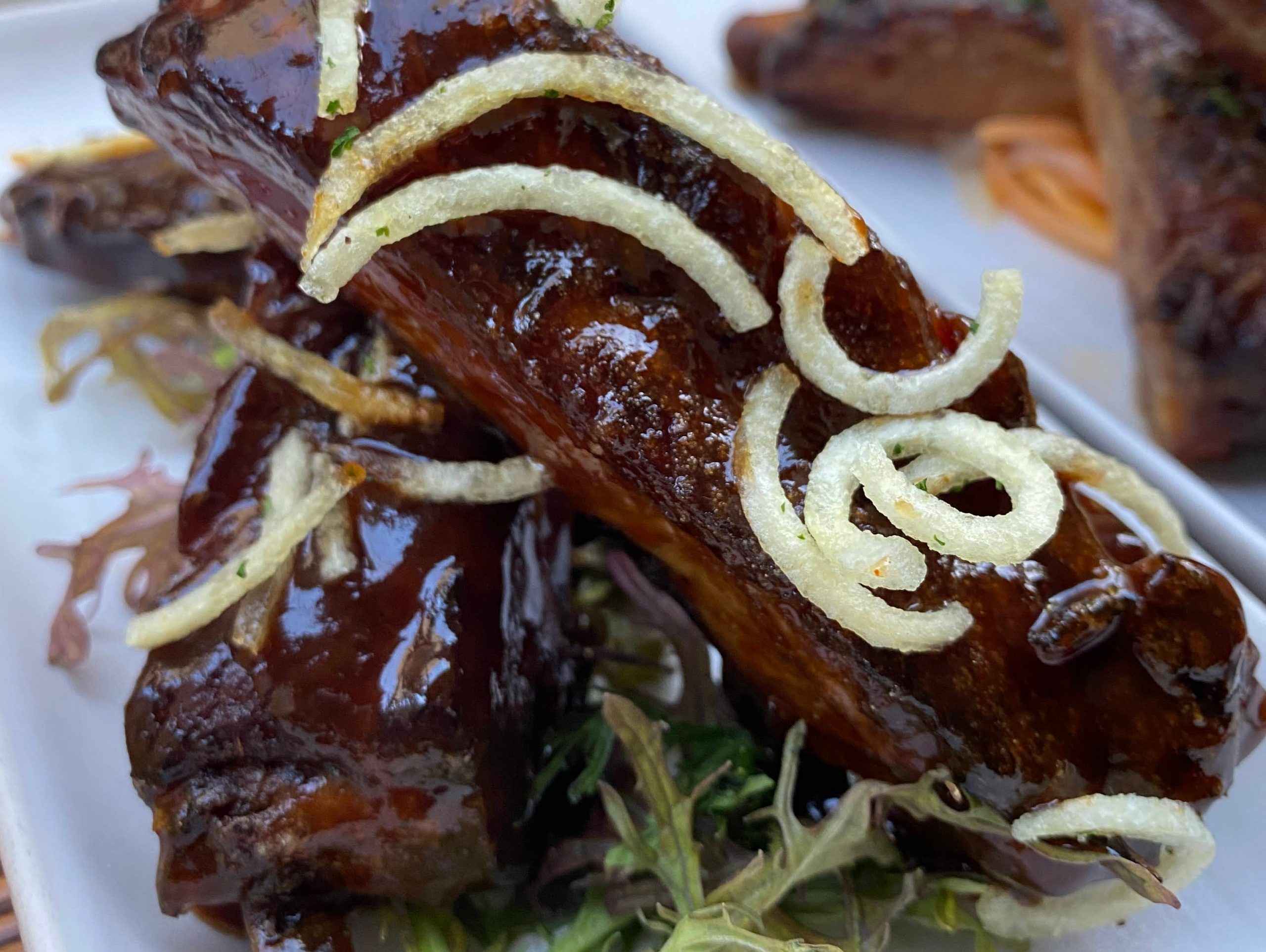 A plate of short ribs