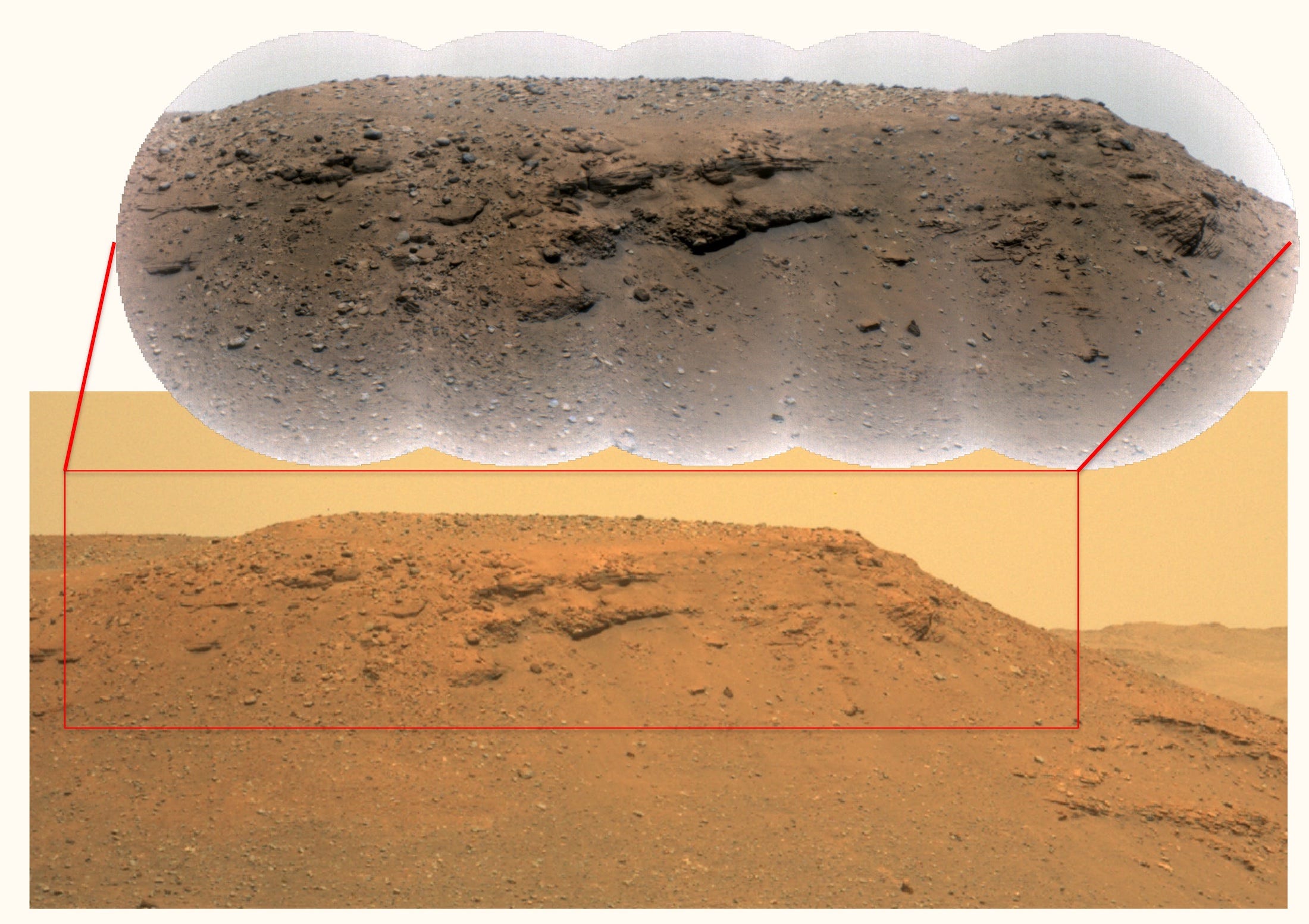 mars cliff slopes