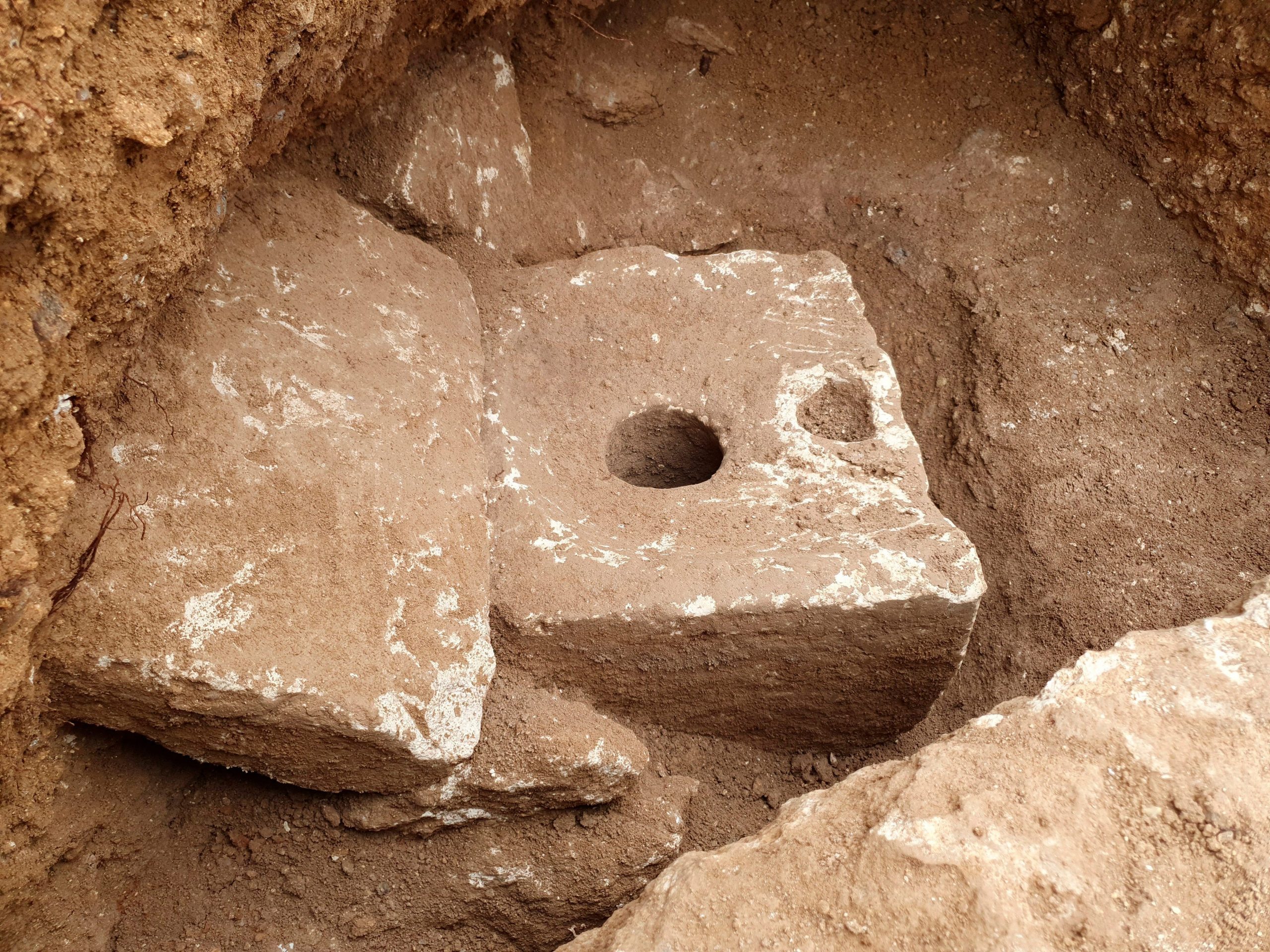 Ancient toilet in Jeruslaem