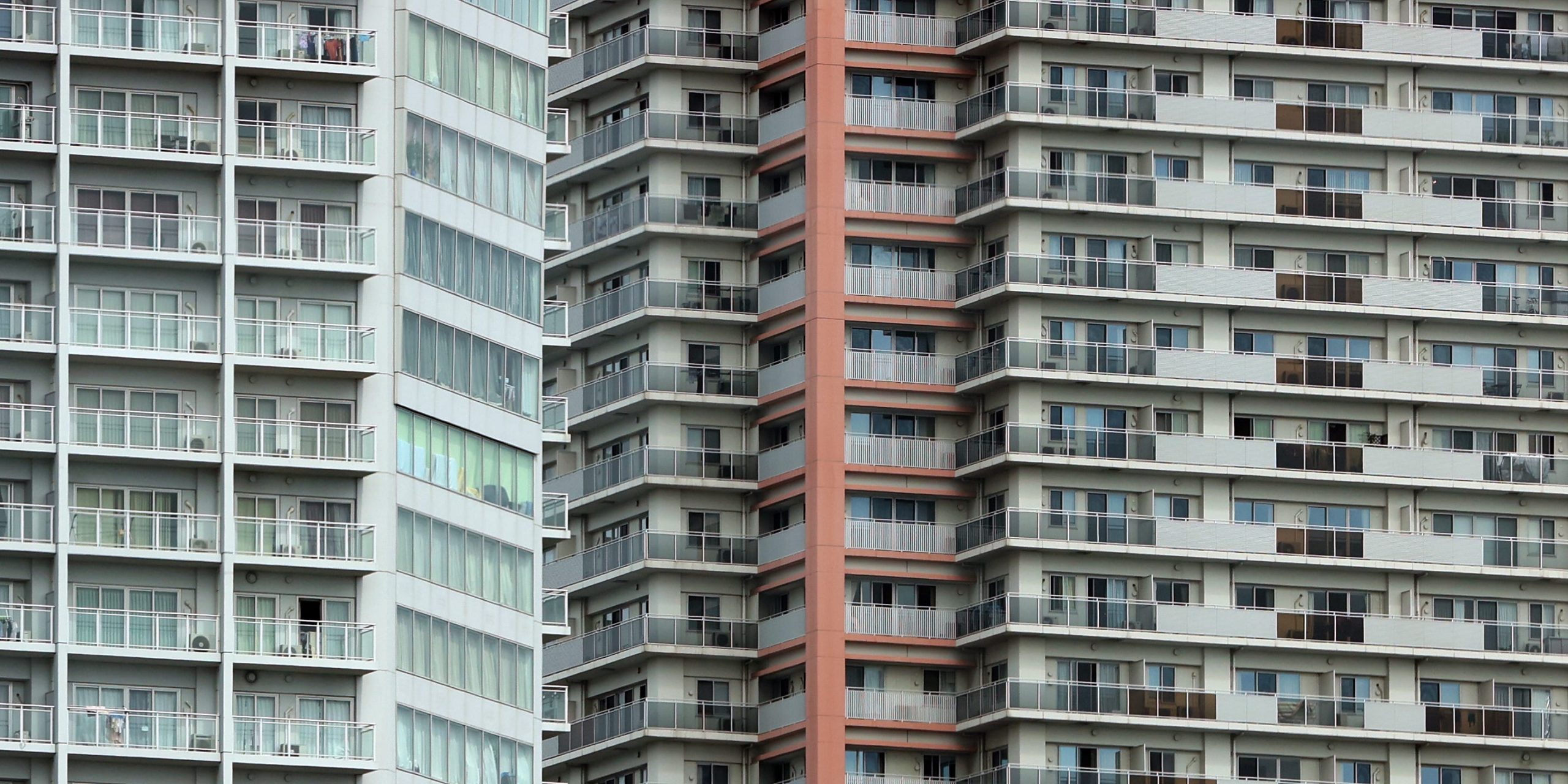 A view of residential houses in Tokyo, Japan.