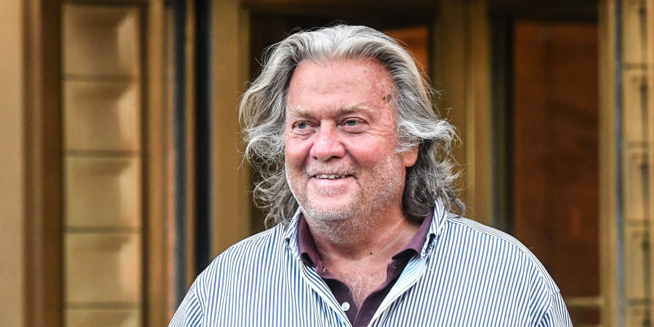 steve bannon smiling