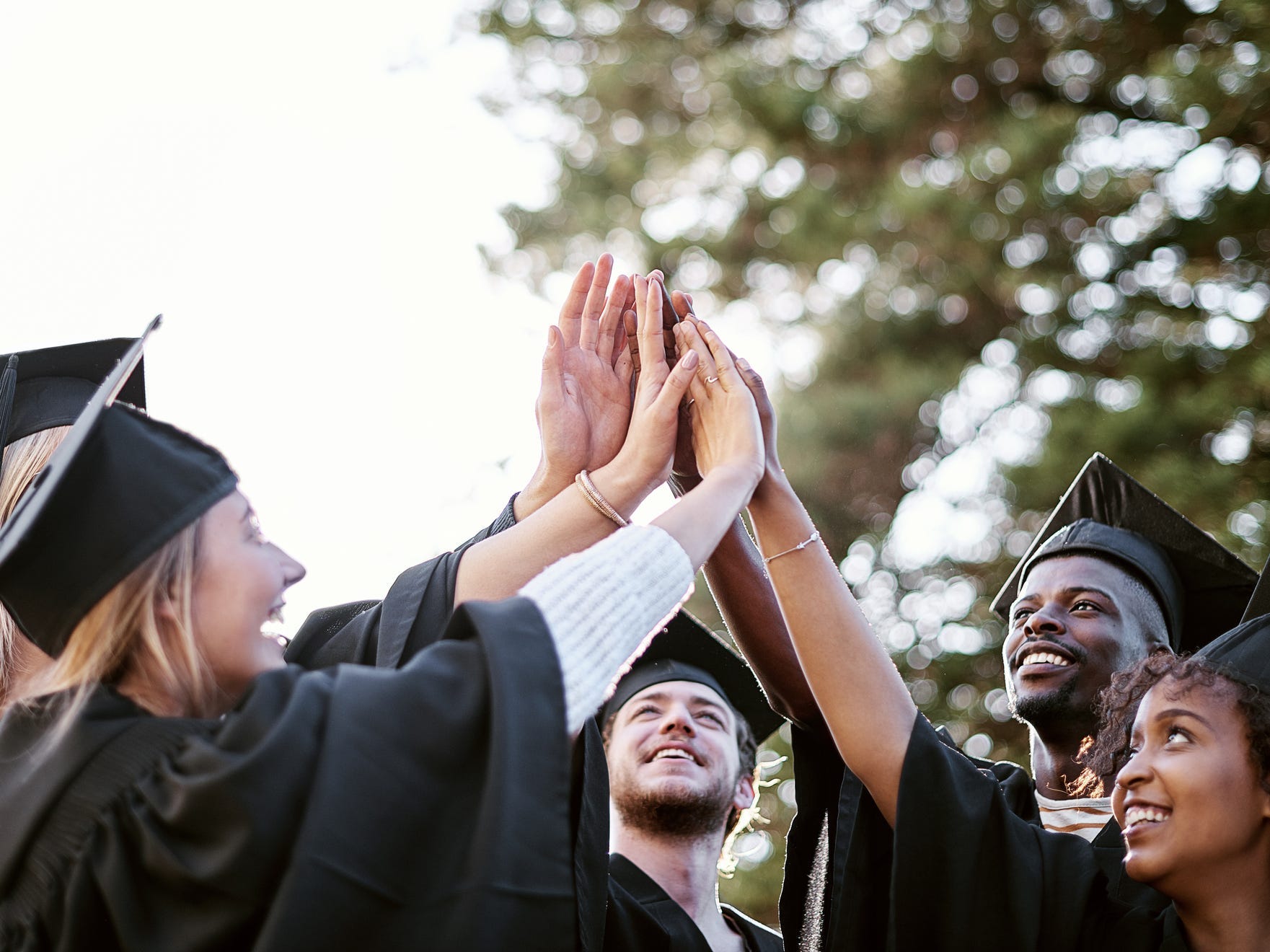 college students graduation