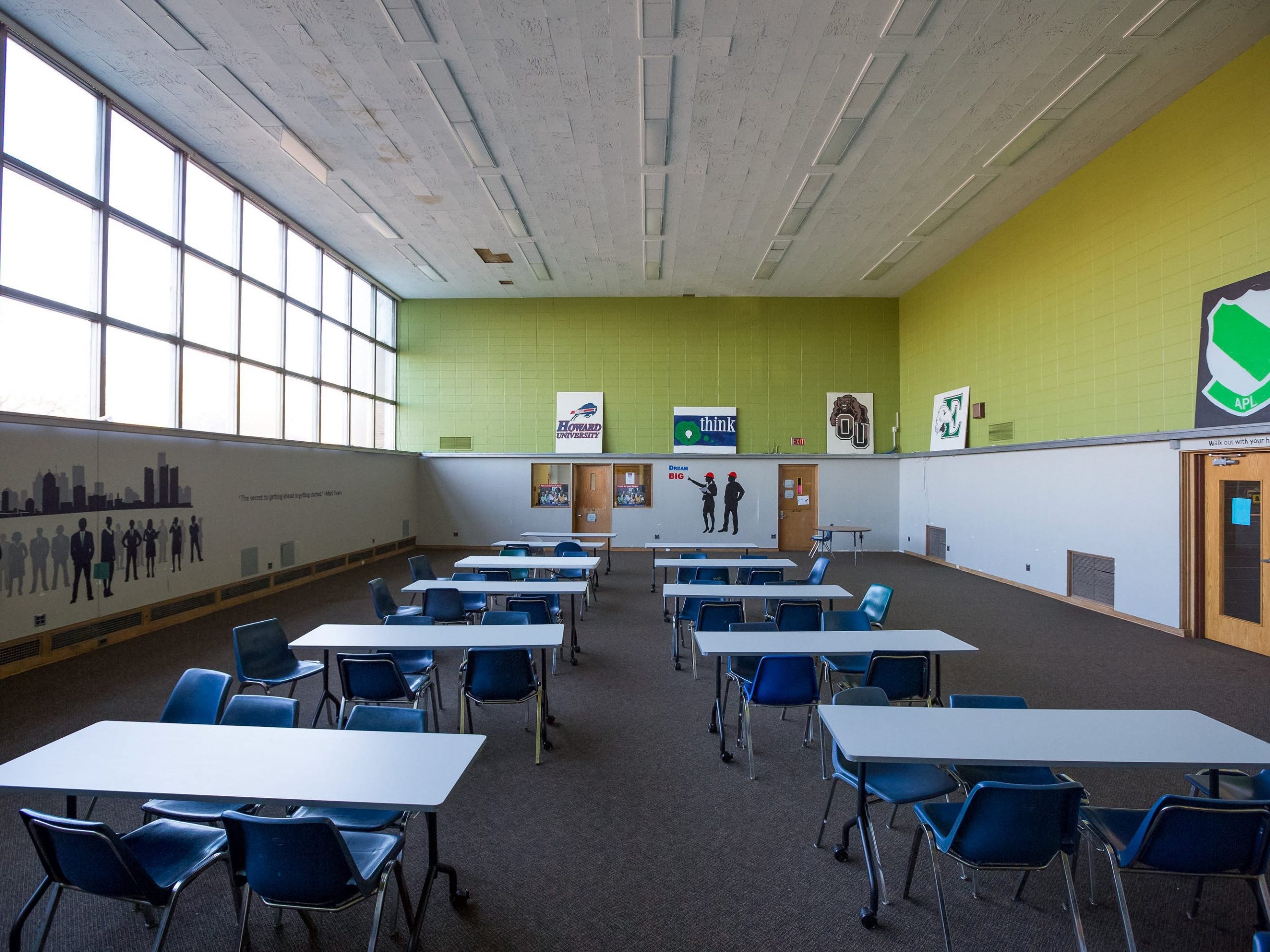 a high school classroom