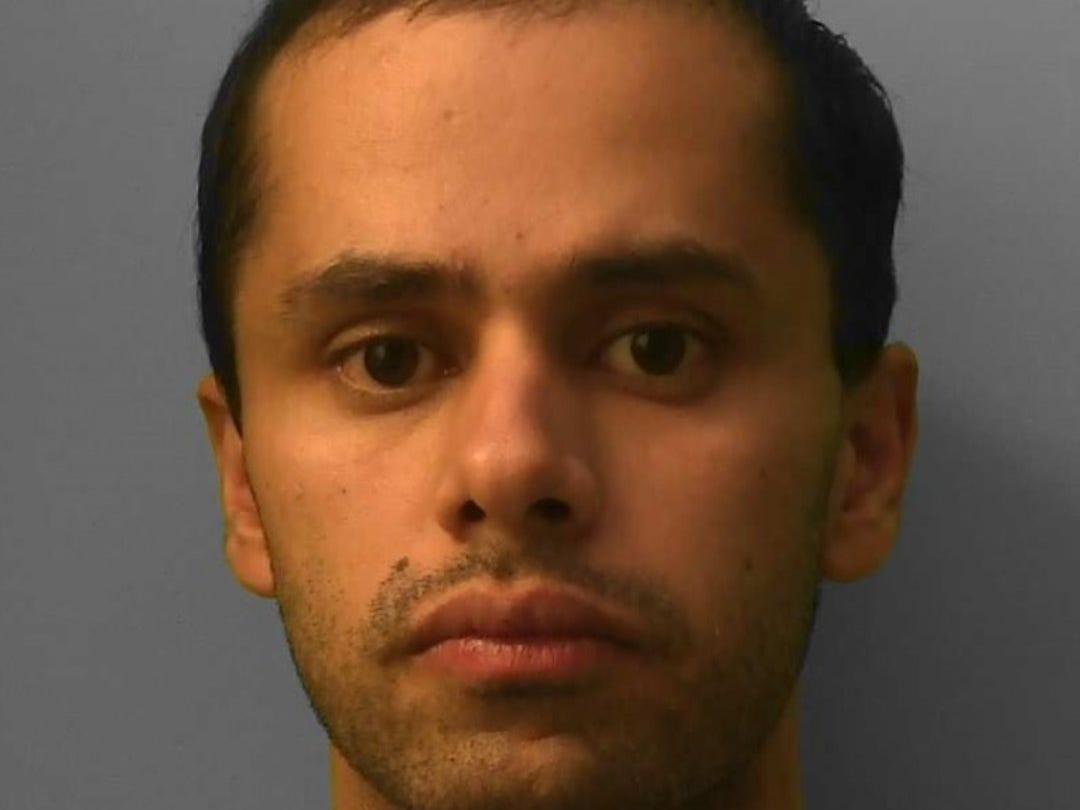 Milad Rouf, 25, disguised himself in order to throw acid at his ex-girlfriend's face without being recognised.