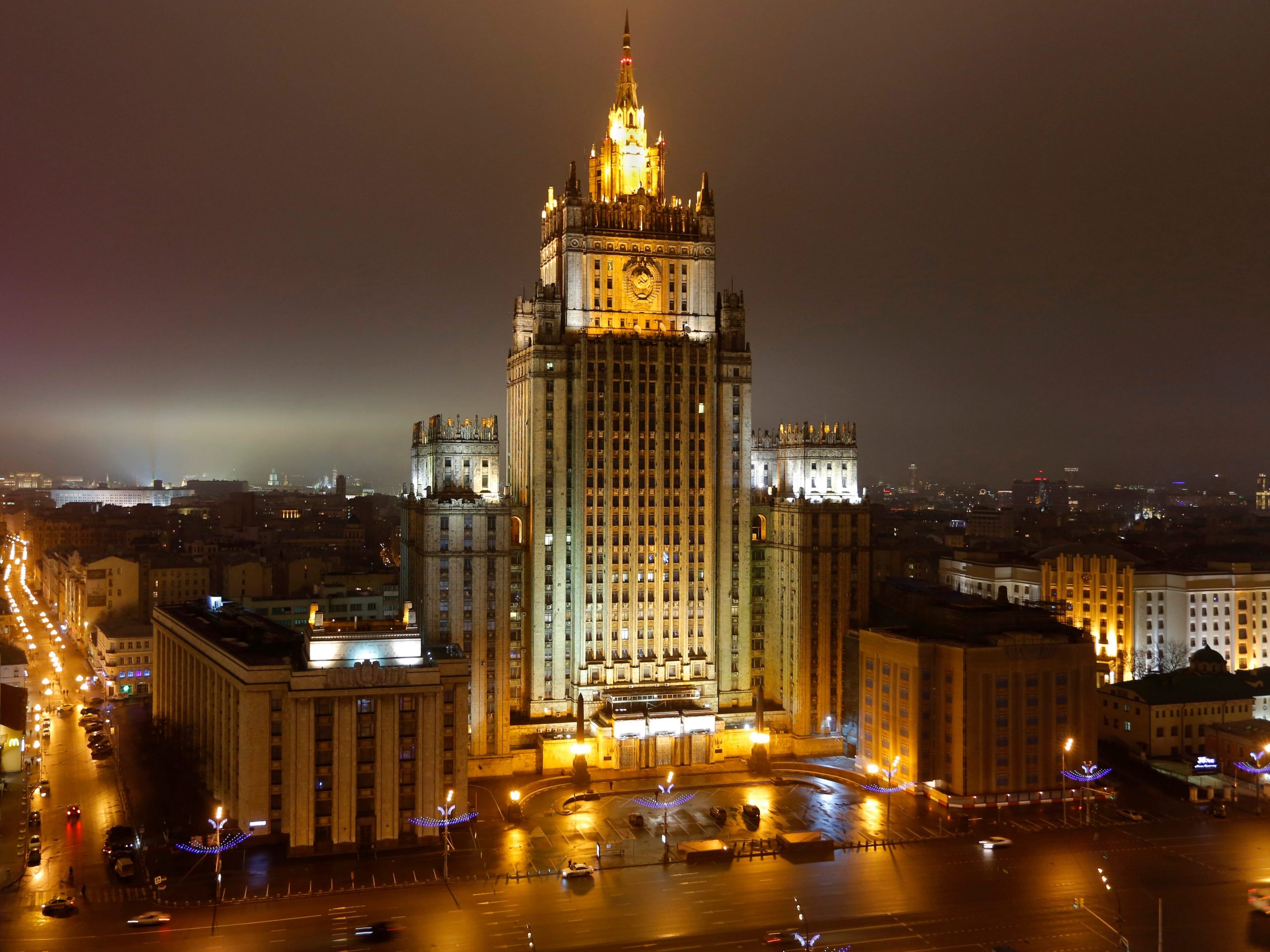 The Russian foreign ministry building in Moscow.