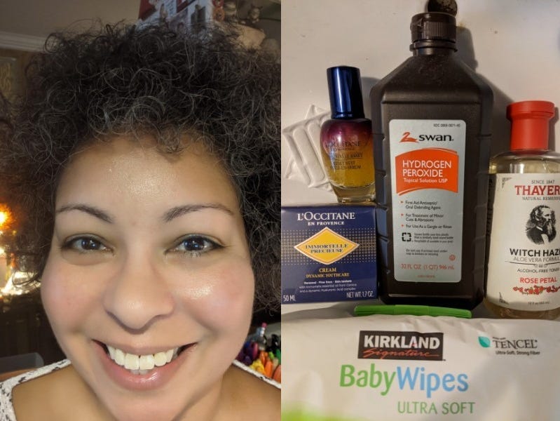Melenee Suarez Burns skincare routiner