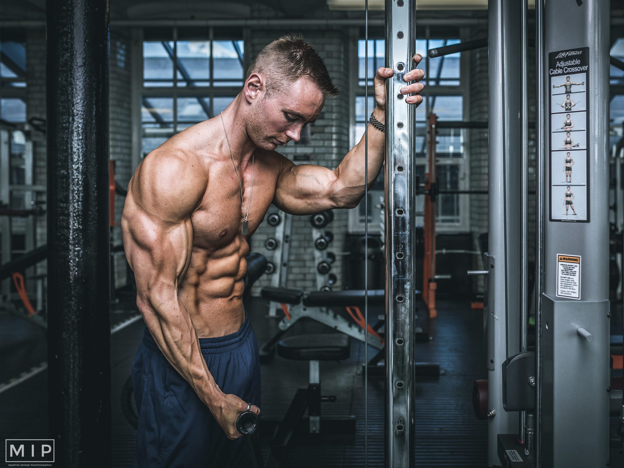 Ben Carpenter in the gym.