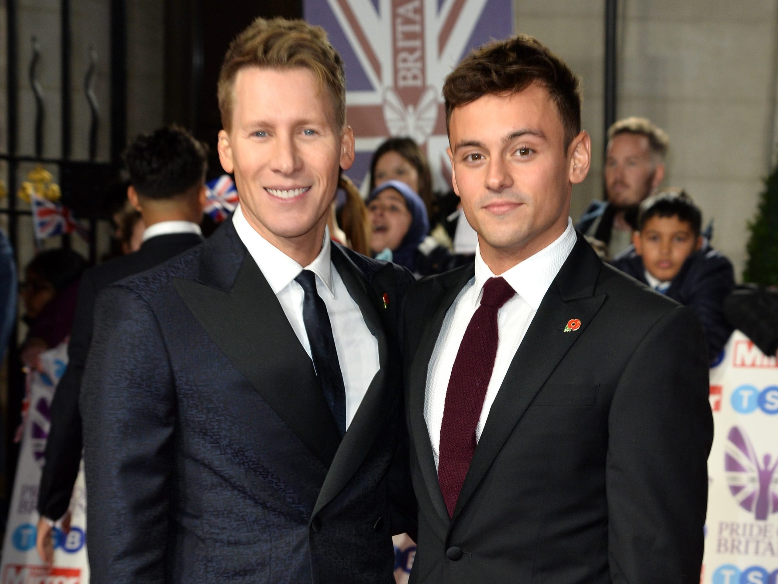 Dustin Lance Black and Tom Daley attends Pride Of Britain Awards