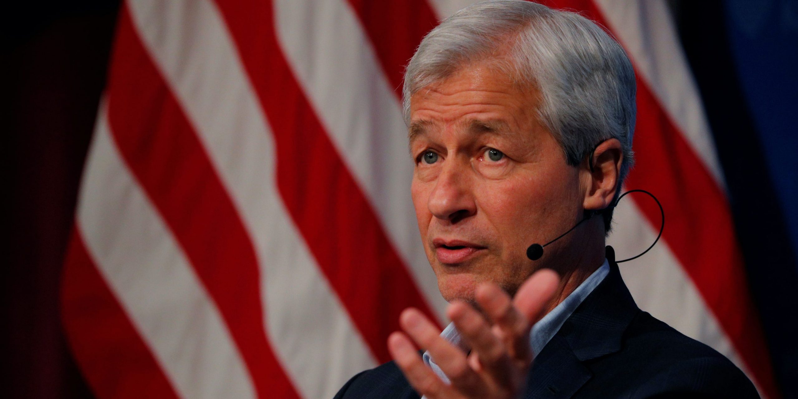 Jamie Dimon, CEO of JPMorgan Chase, speaks about investing in Detroit during a panel discussion at the Kennedy School of Government at Harvard University in Cambridge, Massachusetts, U.S., April 11, 2018.