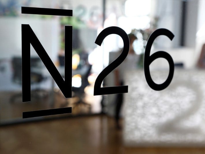 The logo of the Fintech N26 (Number26), seen in the N26 office in Berlin, Germany, August 19, 2016.    REUTERS/Axel Schmidt/File Photo