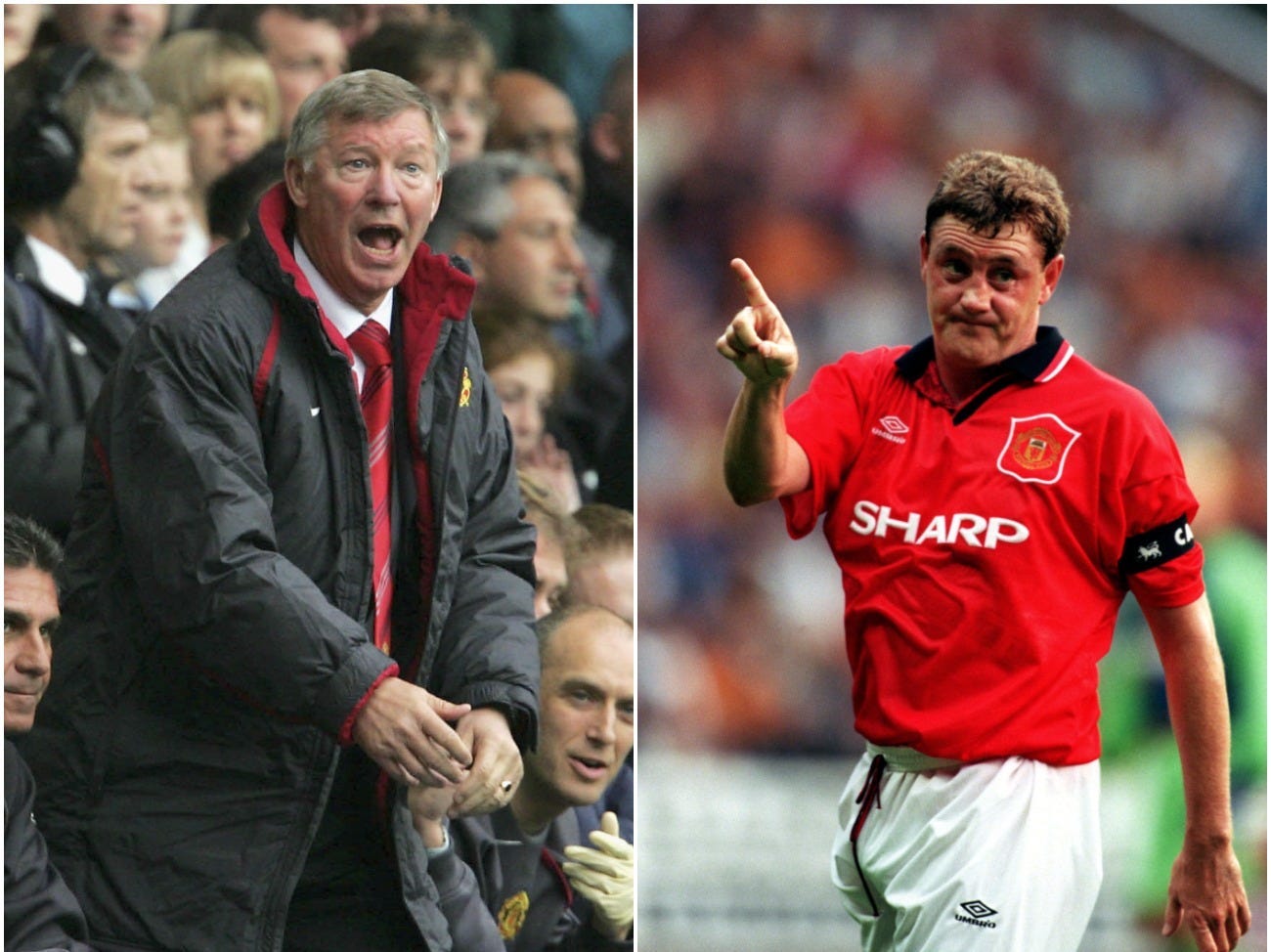 Sir Alex Ferguson and Steve Bruce