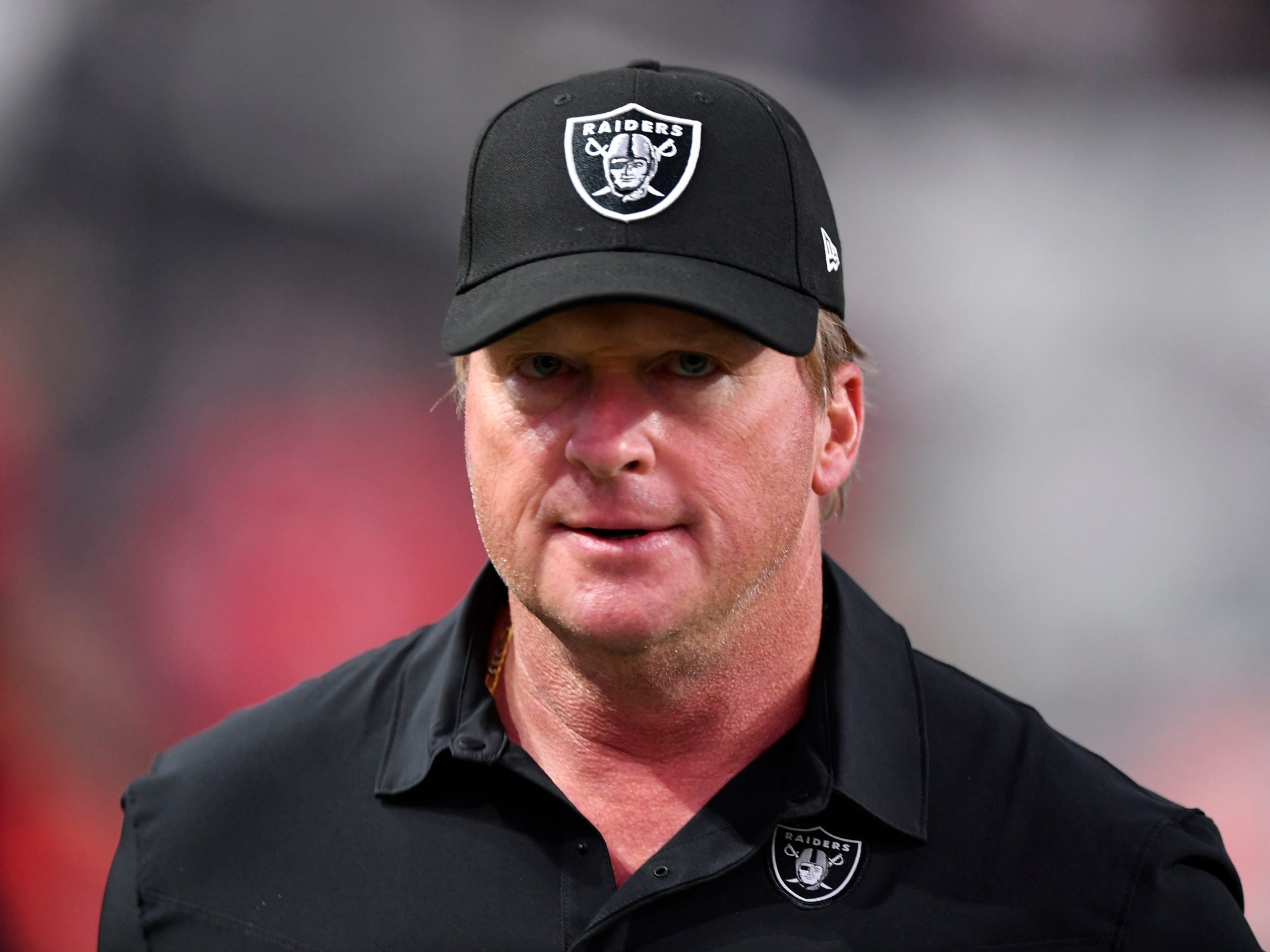 Former Las Vegas Raiders head coach Jon Gruden