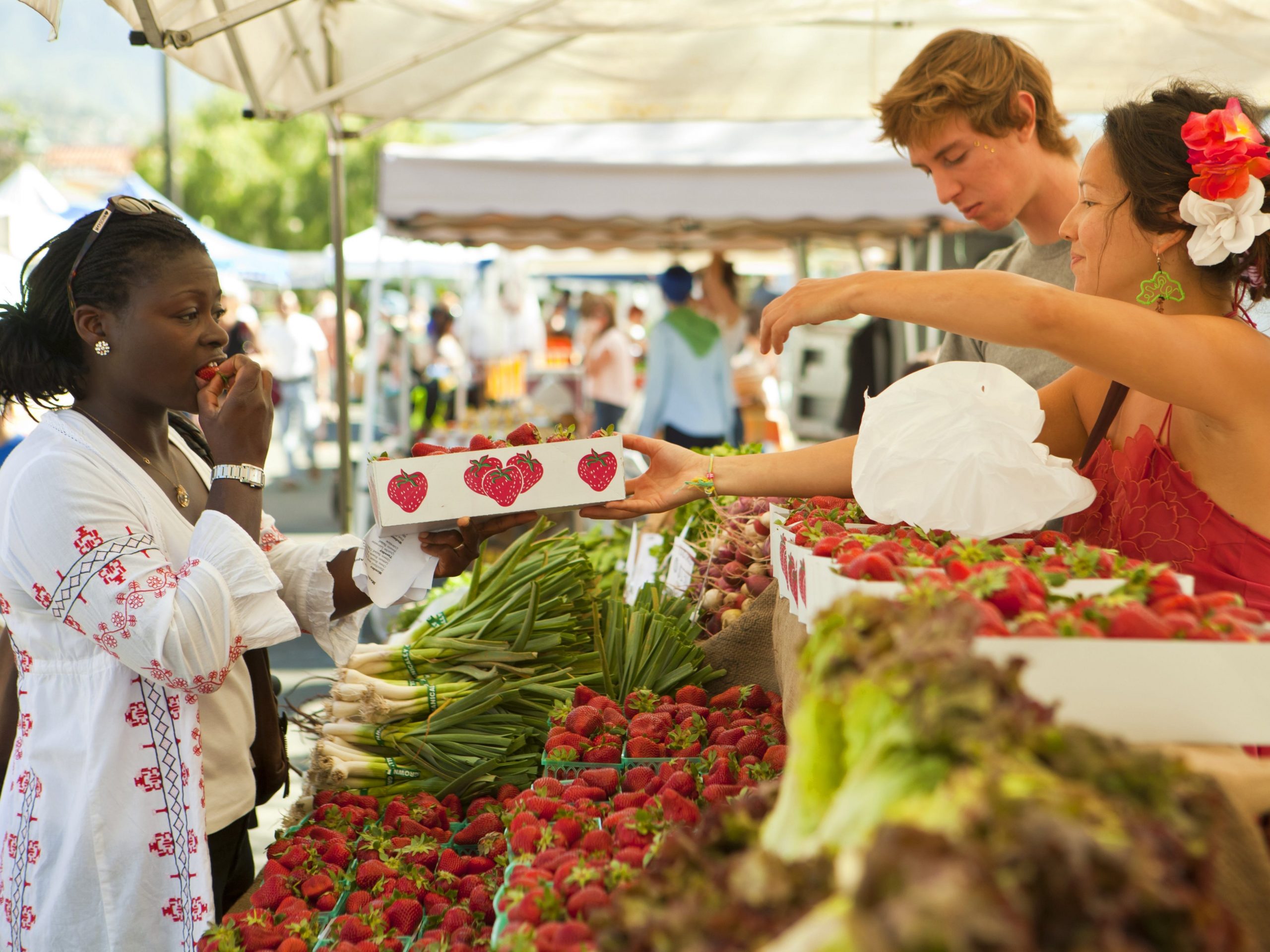 farmers market food