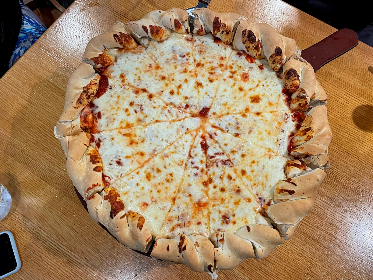 Colorado-style pizza.