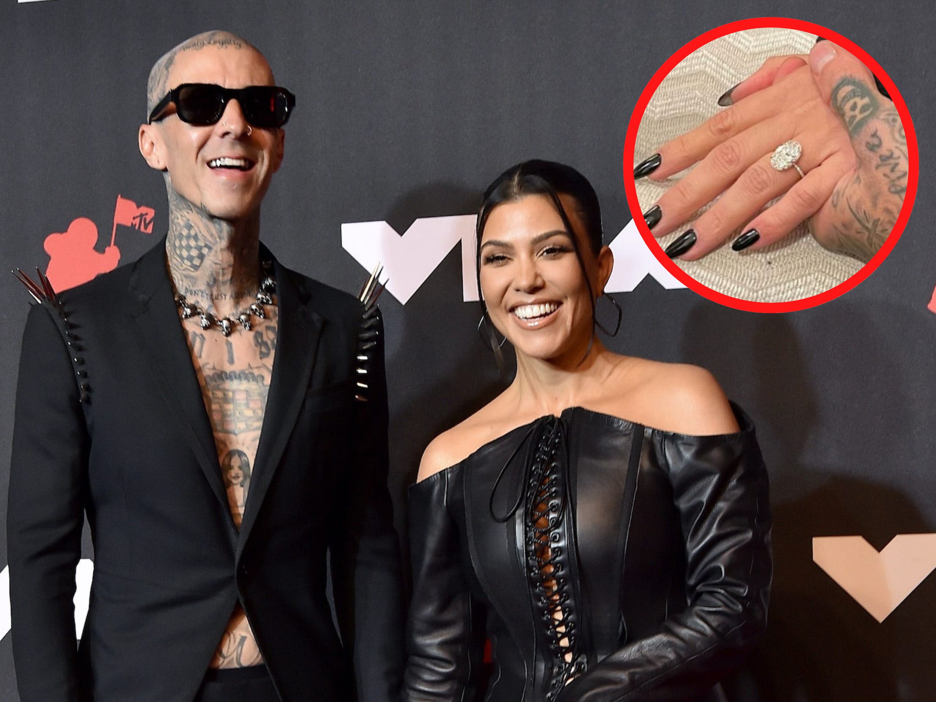 Kourtney Kardashian and Travis Barker got engaged on Sunday.