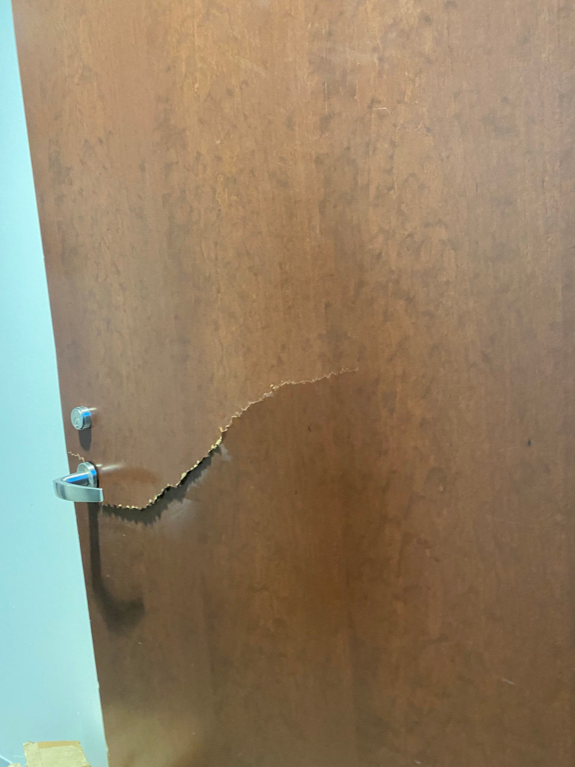 Diana Taurasi reportedly cracked the door to the visiting locker room after repeatedly slamming it.