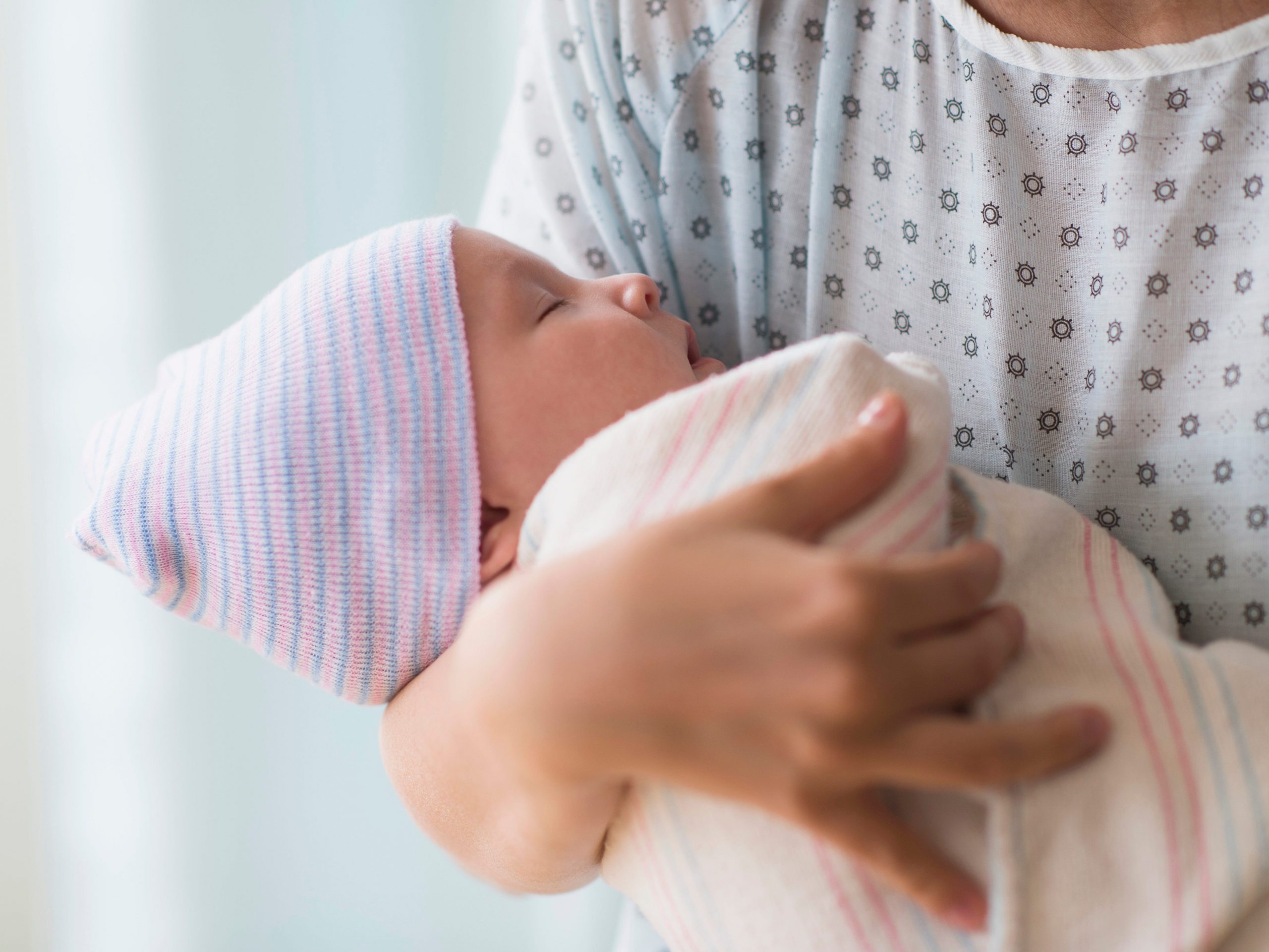 Newborn baby stock photo