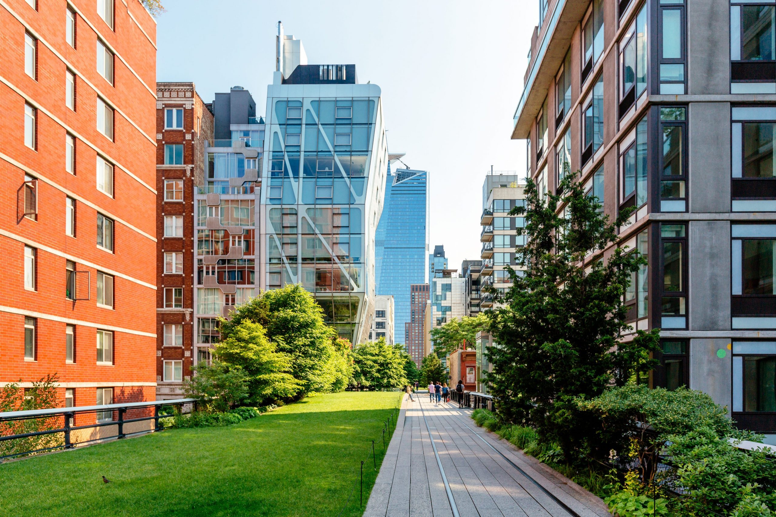 High Line Park on a sunny day, New York, USA