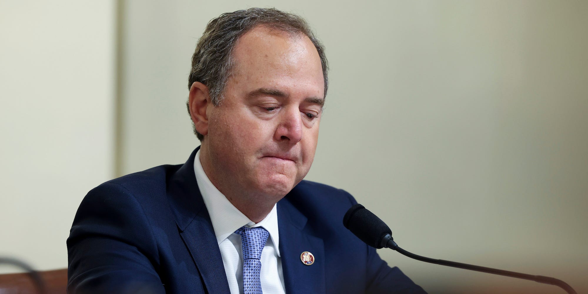 Rep. Adam Schiff at a committee hearing in Washington