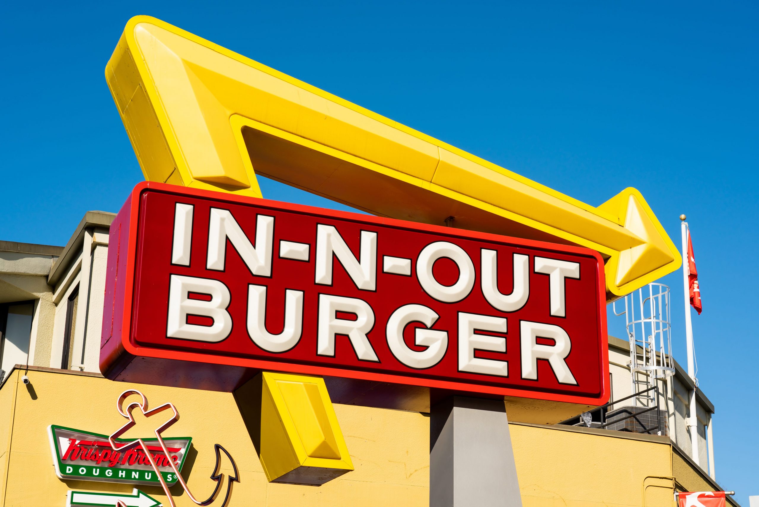 An In-N-Out Burger sign.