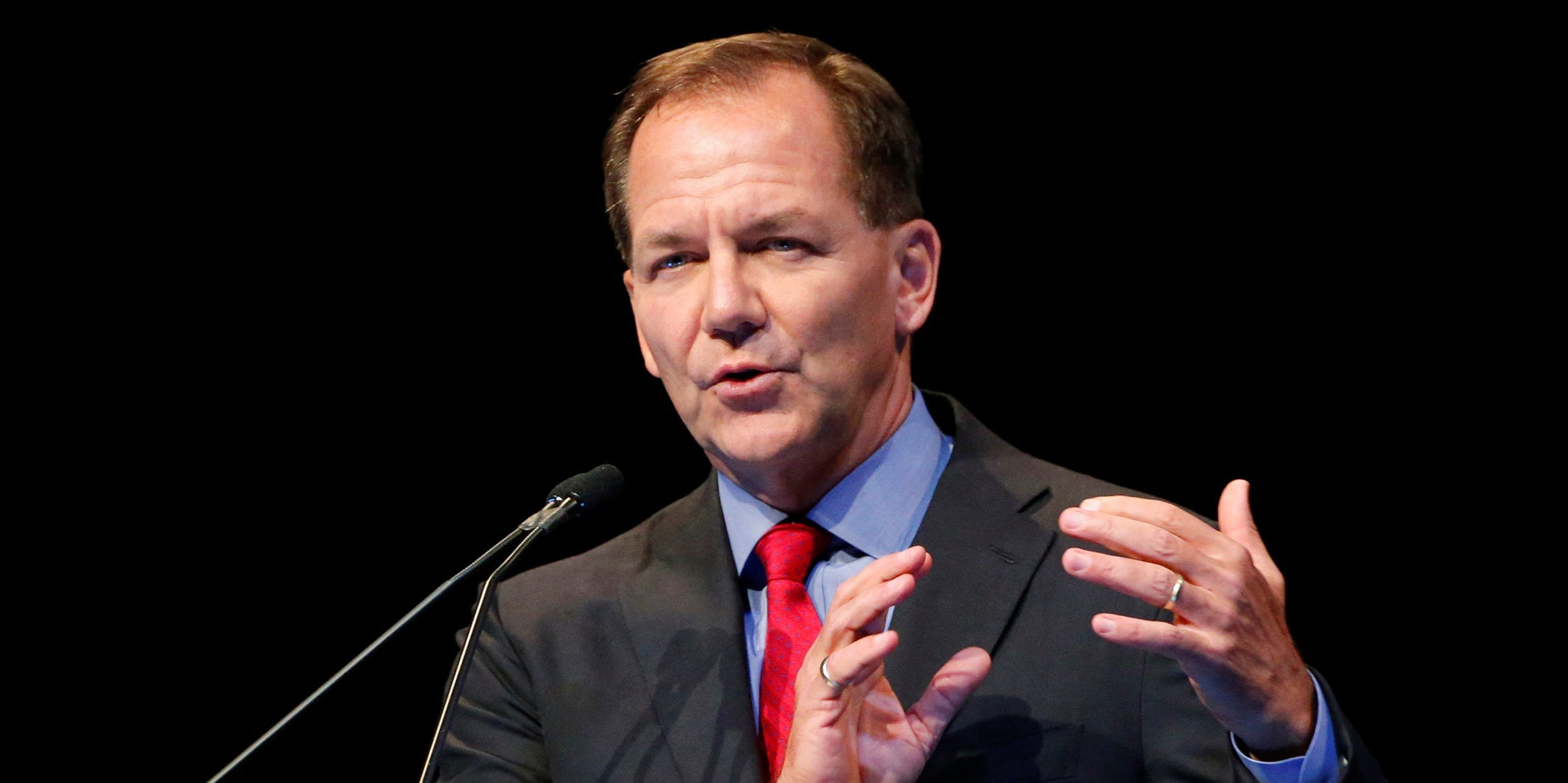 Paul Tudor Jones, founder and chief investment officer of Tudor Investment Corporation, speaks at the Sohn Investment Conference in New York, May 5, 2014.