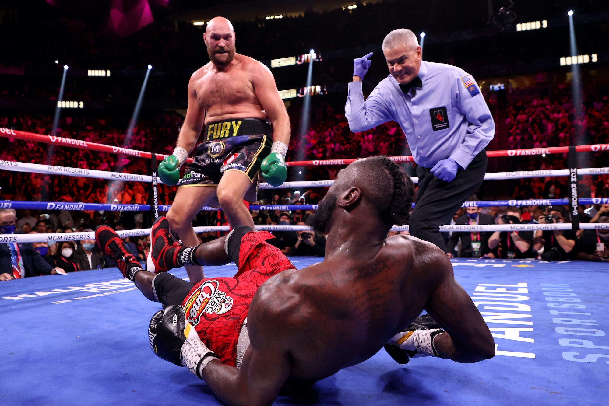 Tyson Fury and Deontay Wilder took part in a historic trilogy of boxing matches.