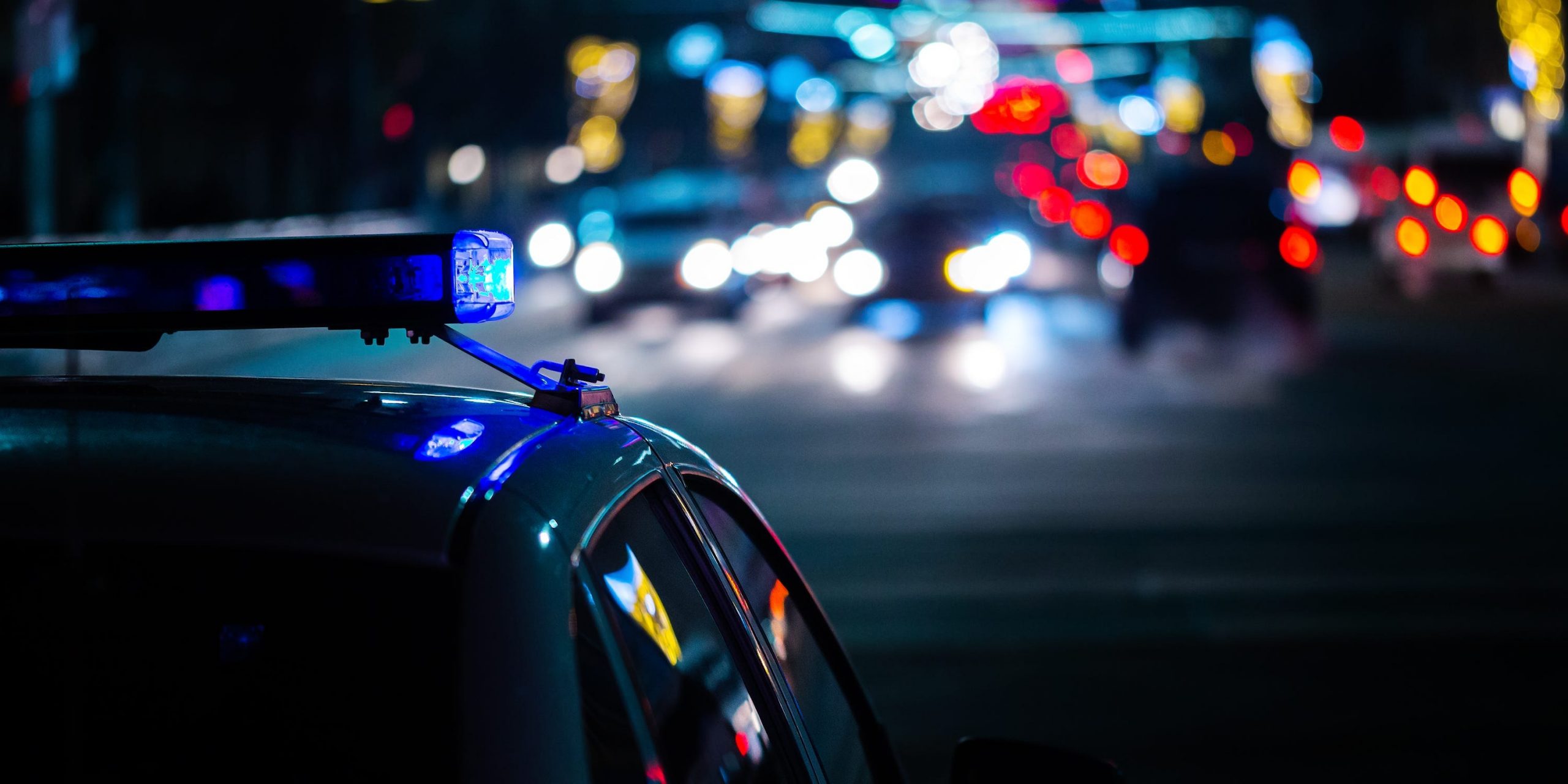 Police car lights