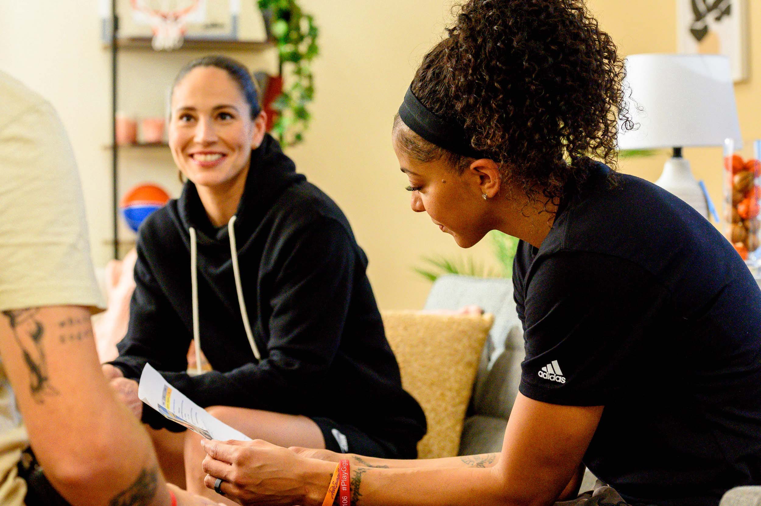 Sue Bird and Candace Parker.