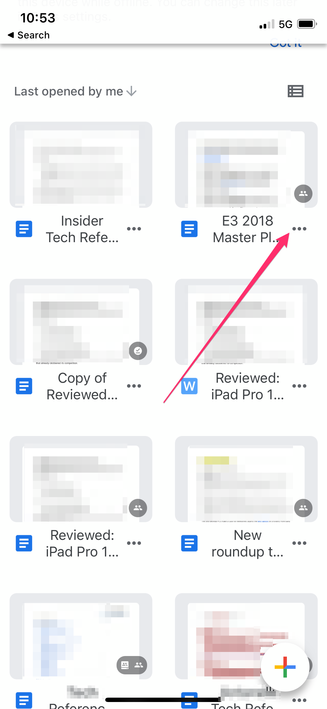 google docs mobile app