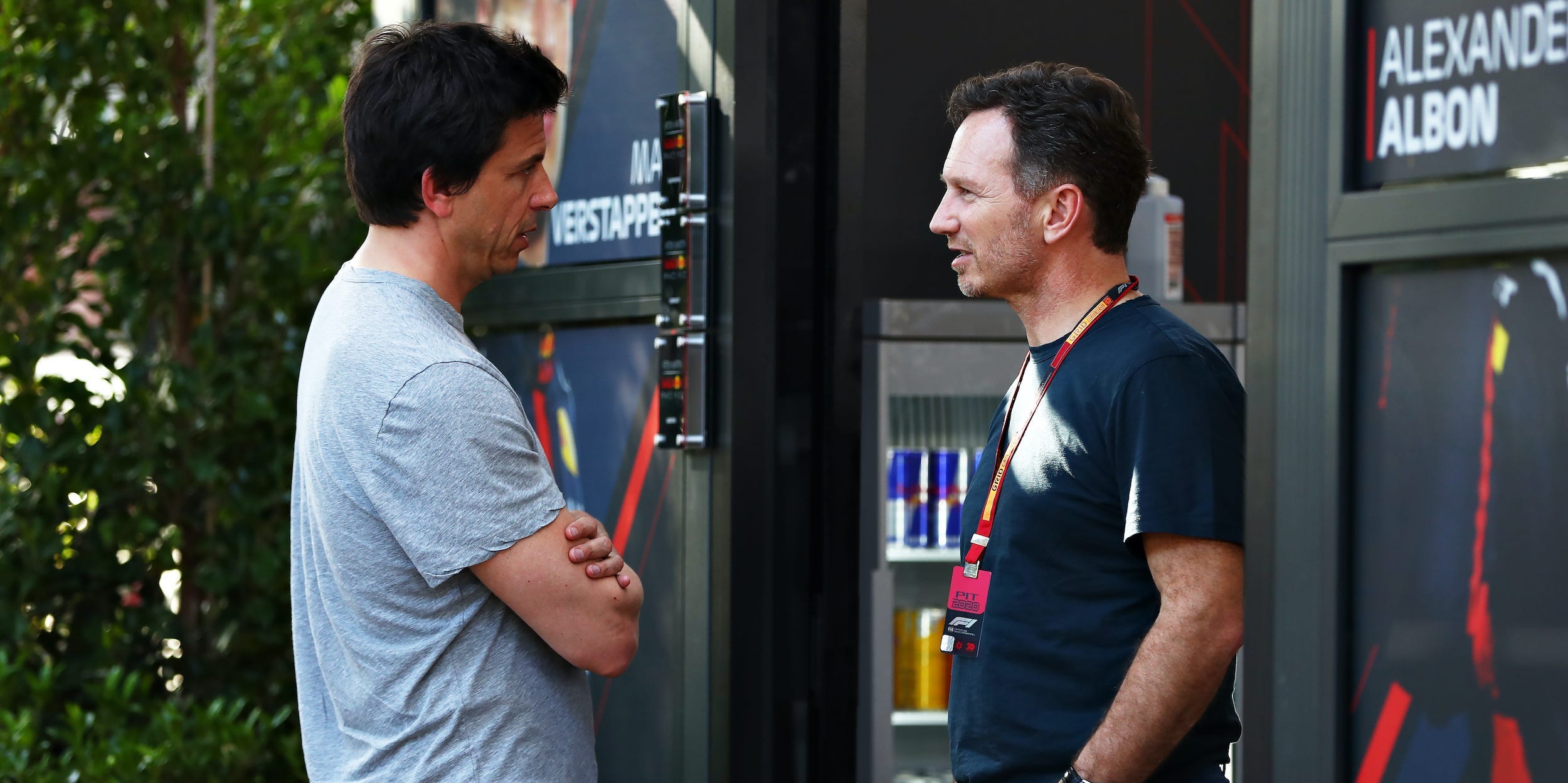 Toto Wolff and his arch rival Christian Horner