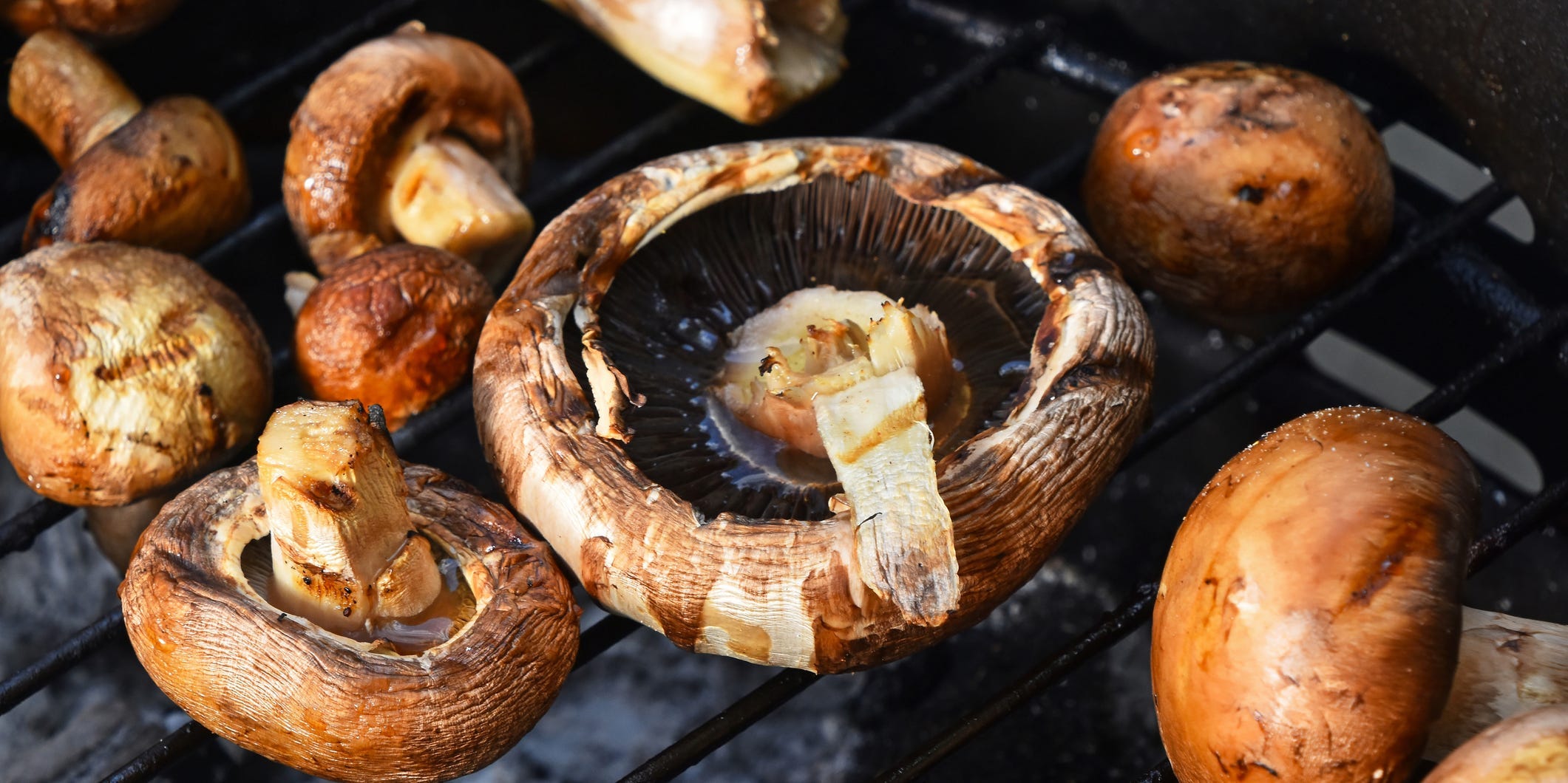 Grilled mushrooms
