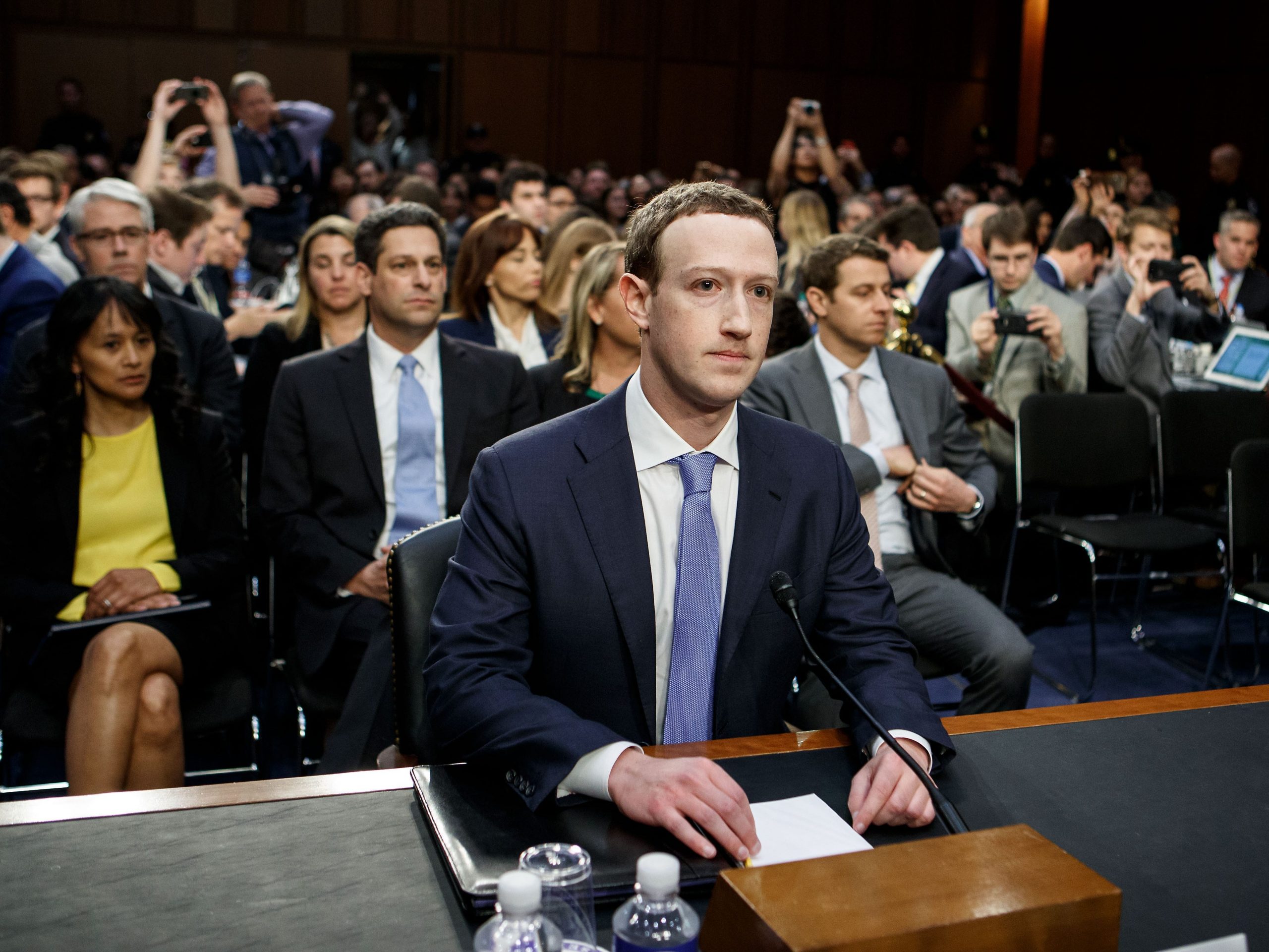 Mark Zuckerberg at a Congressional Hearing