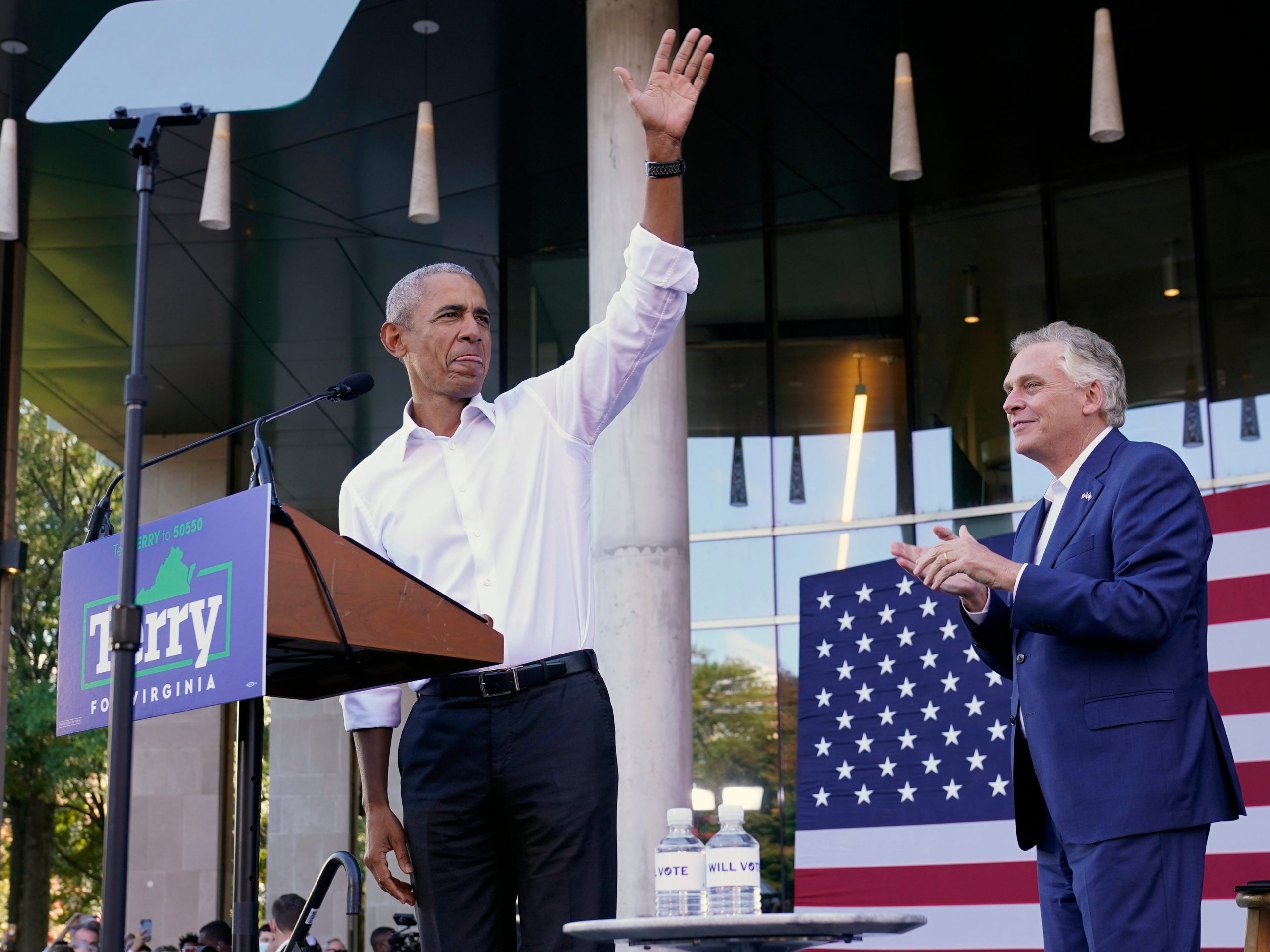 Obama McAuliffe