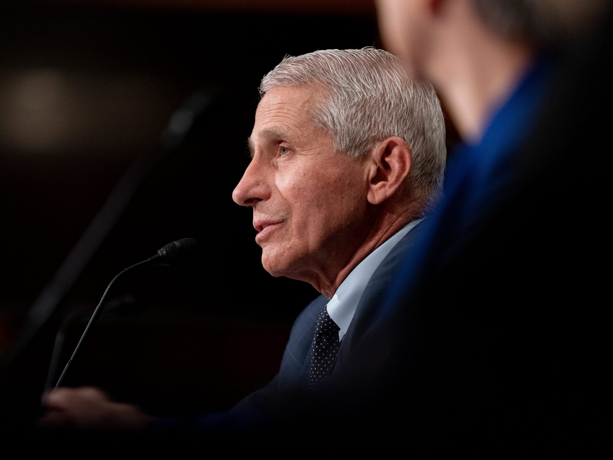 Dr. Anthony Fauci, Director of the National Institute of Allergy and Infectious Diseases, testifies at a Senate Health, Education, Labor, and Pensions Committee hearing at the Dirksen Senate Office Building on July 20, 2021 in Washington, DC.