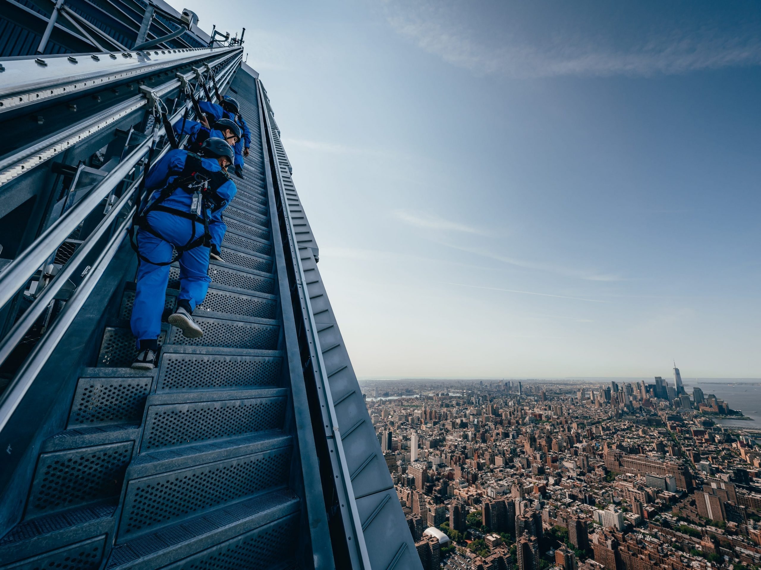 An aerial view of the Edge's City Climb experience.