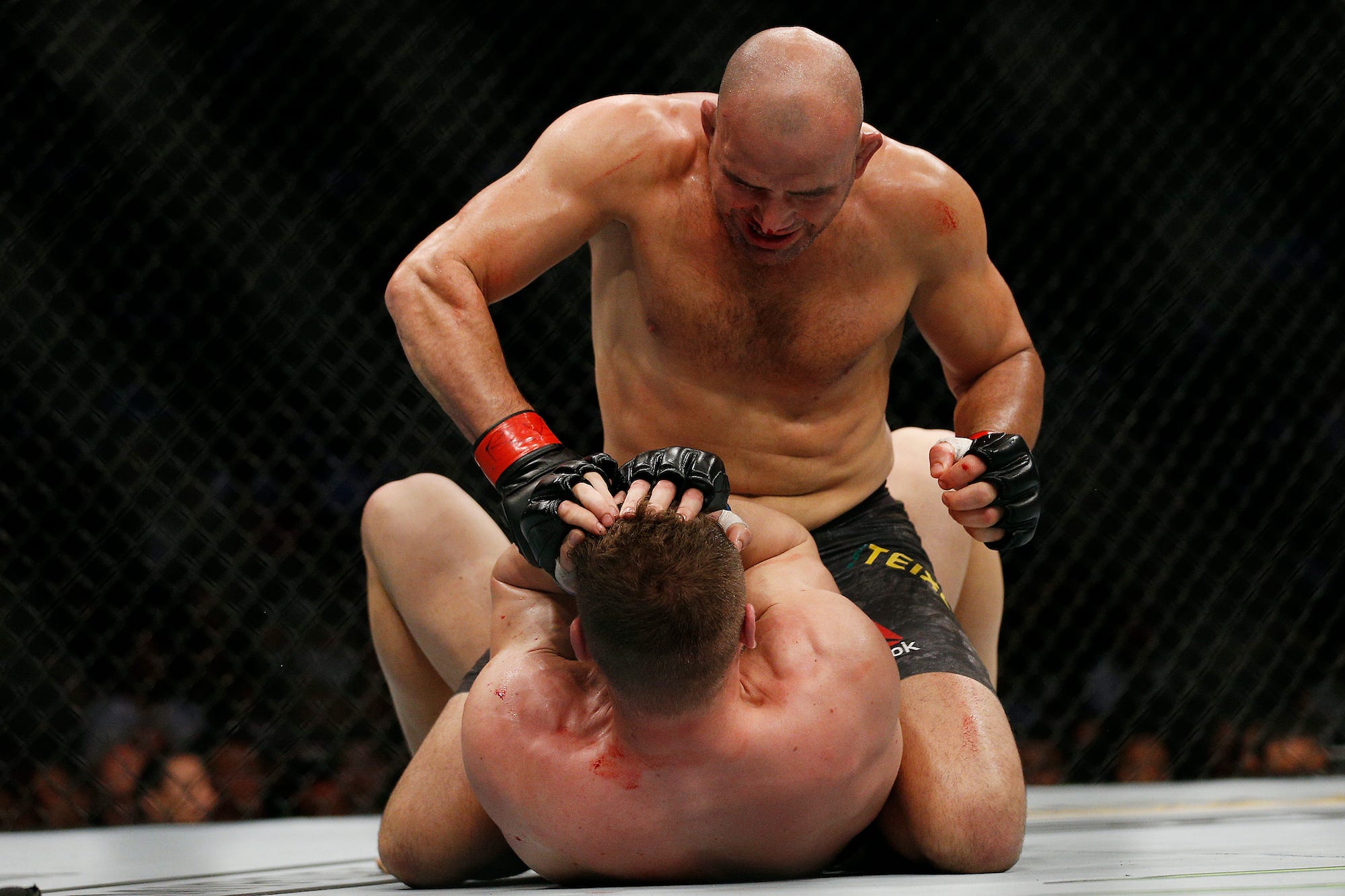 Glover Teixeira grounds and pounds a recent UFC opponent.