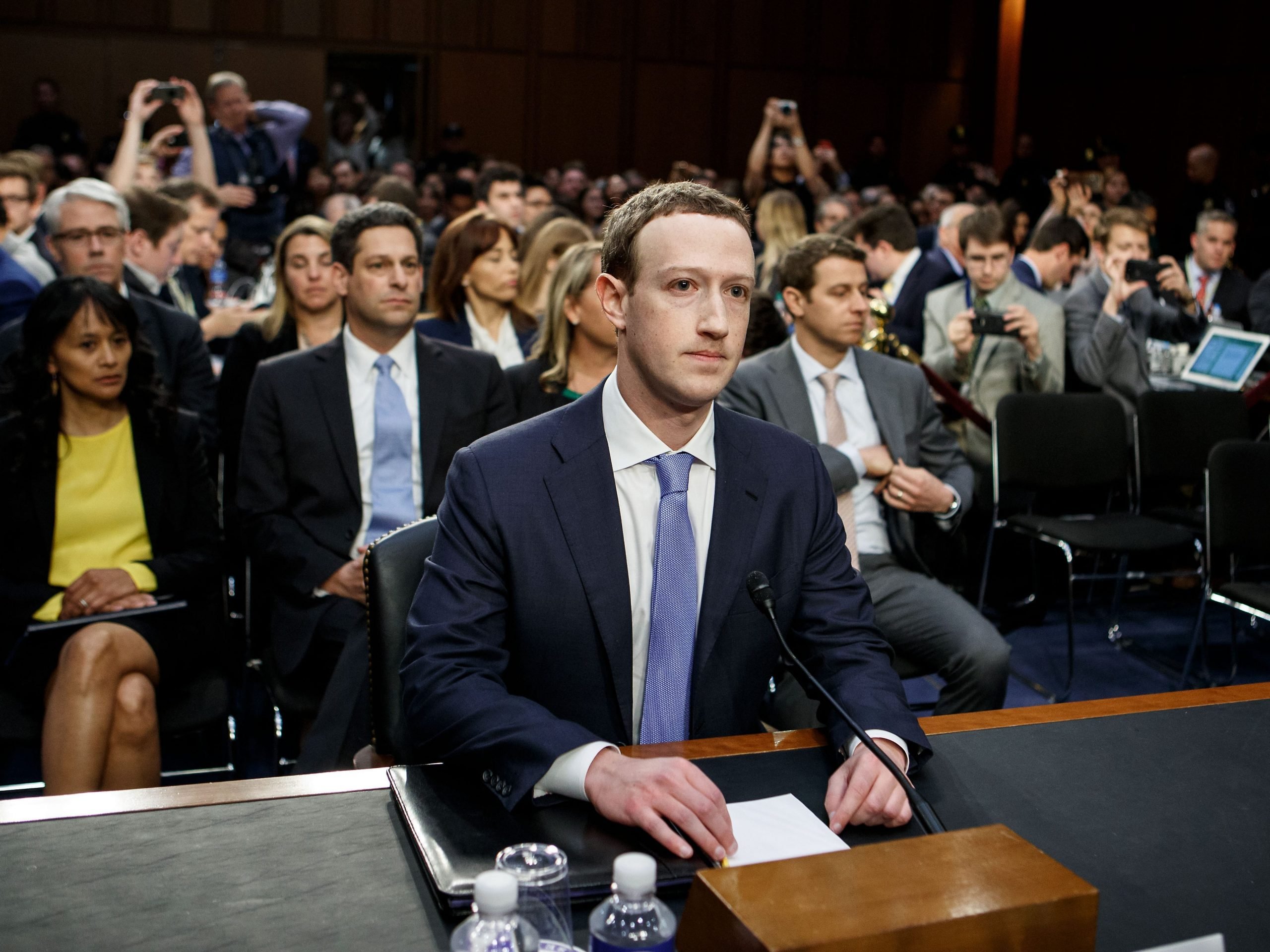 Mark Zuckerberg at a Congressional Hearing