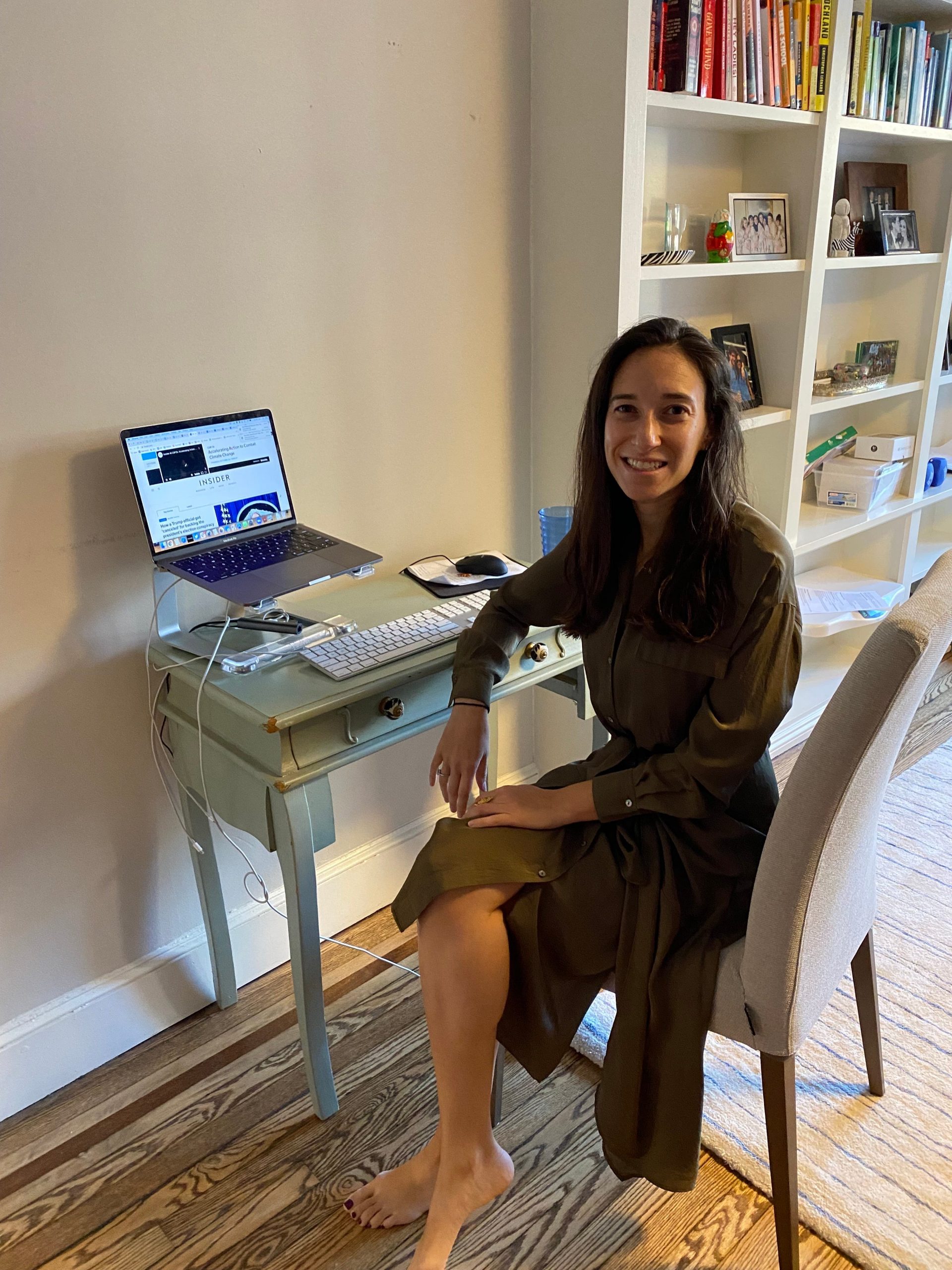 Julie Zeveloff in her home office