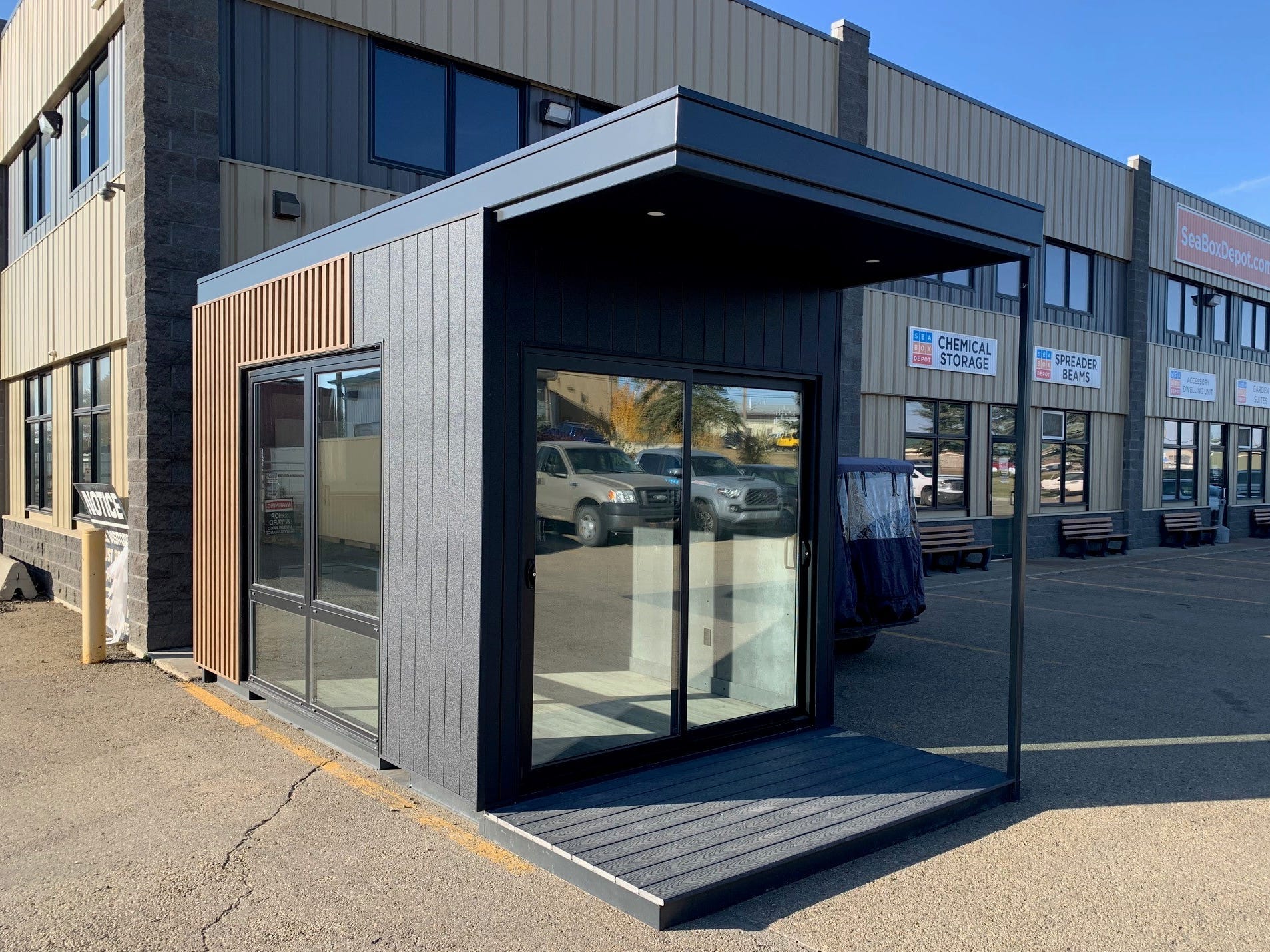 Office made from a shipping container