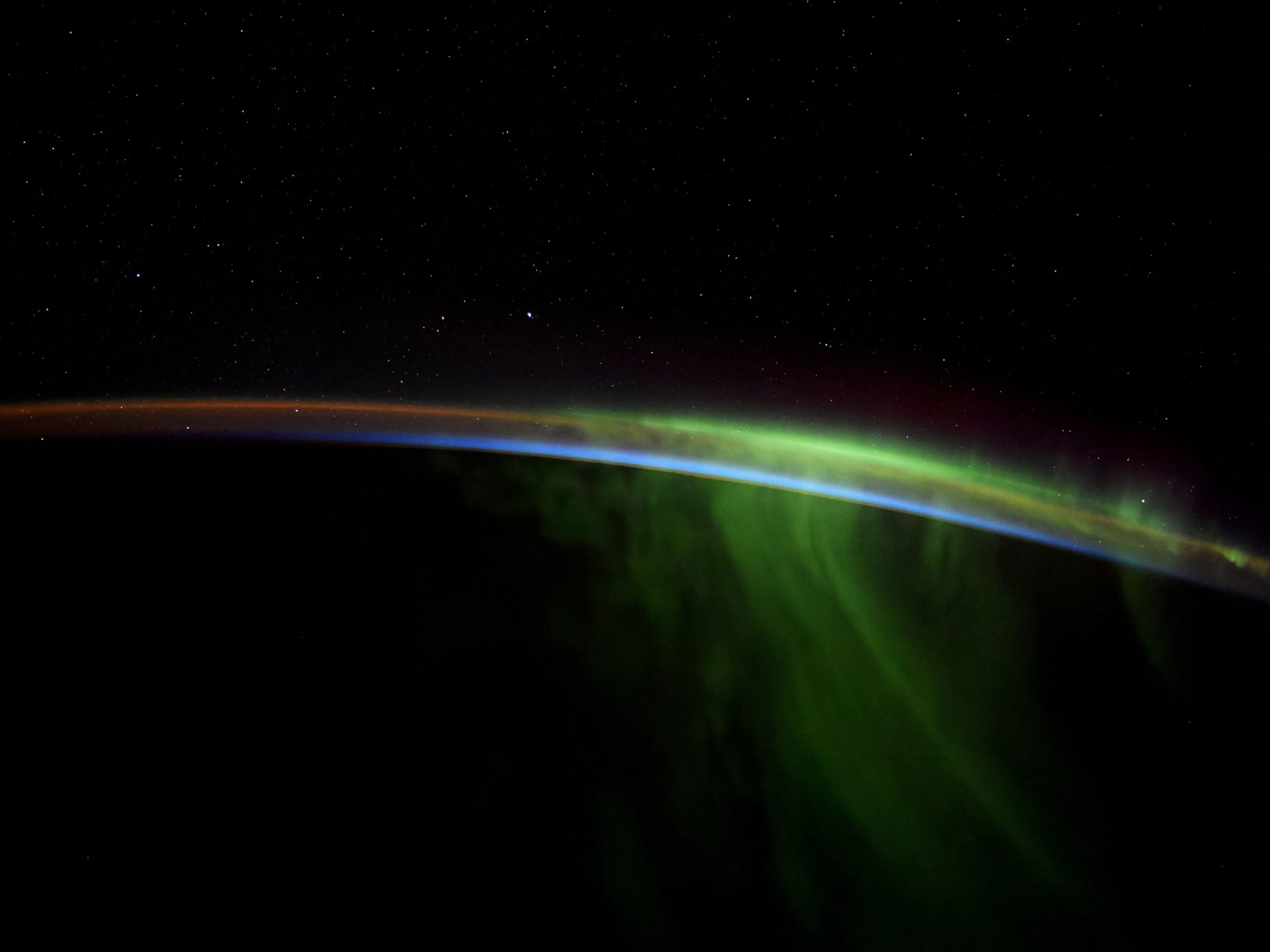 aurora borealis from space