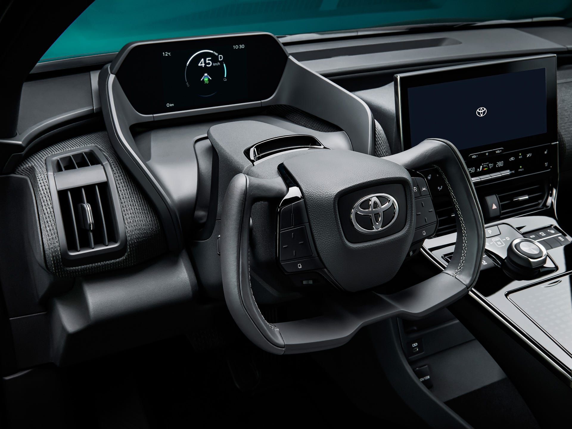The Toyota BZ4X electric SUV.