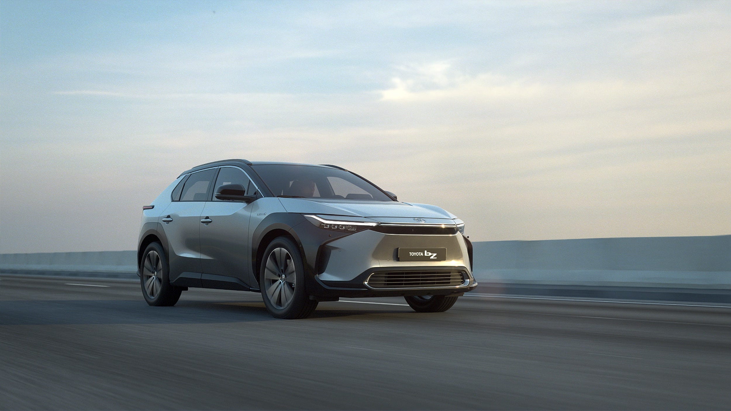 The Toyota BZ4X electric SUV.