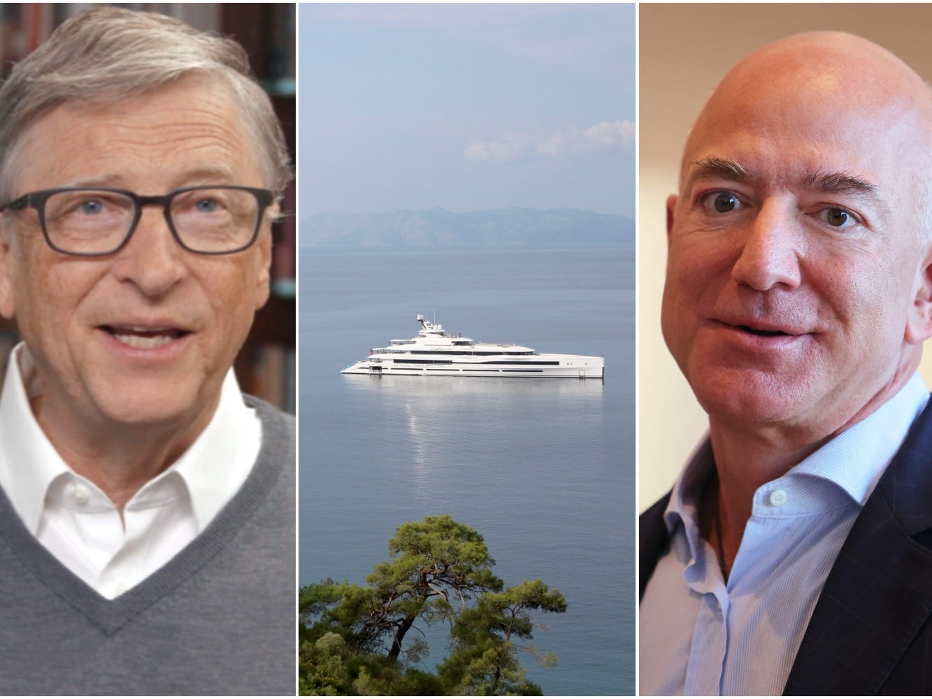 Bill Gates, the "Lana" superyacht, Jeff Bezos