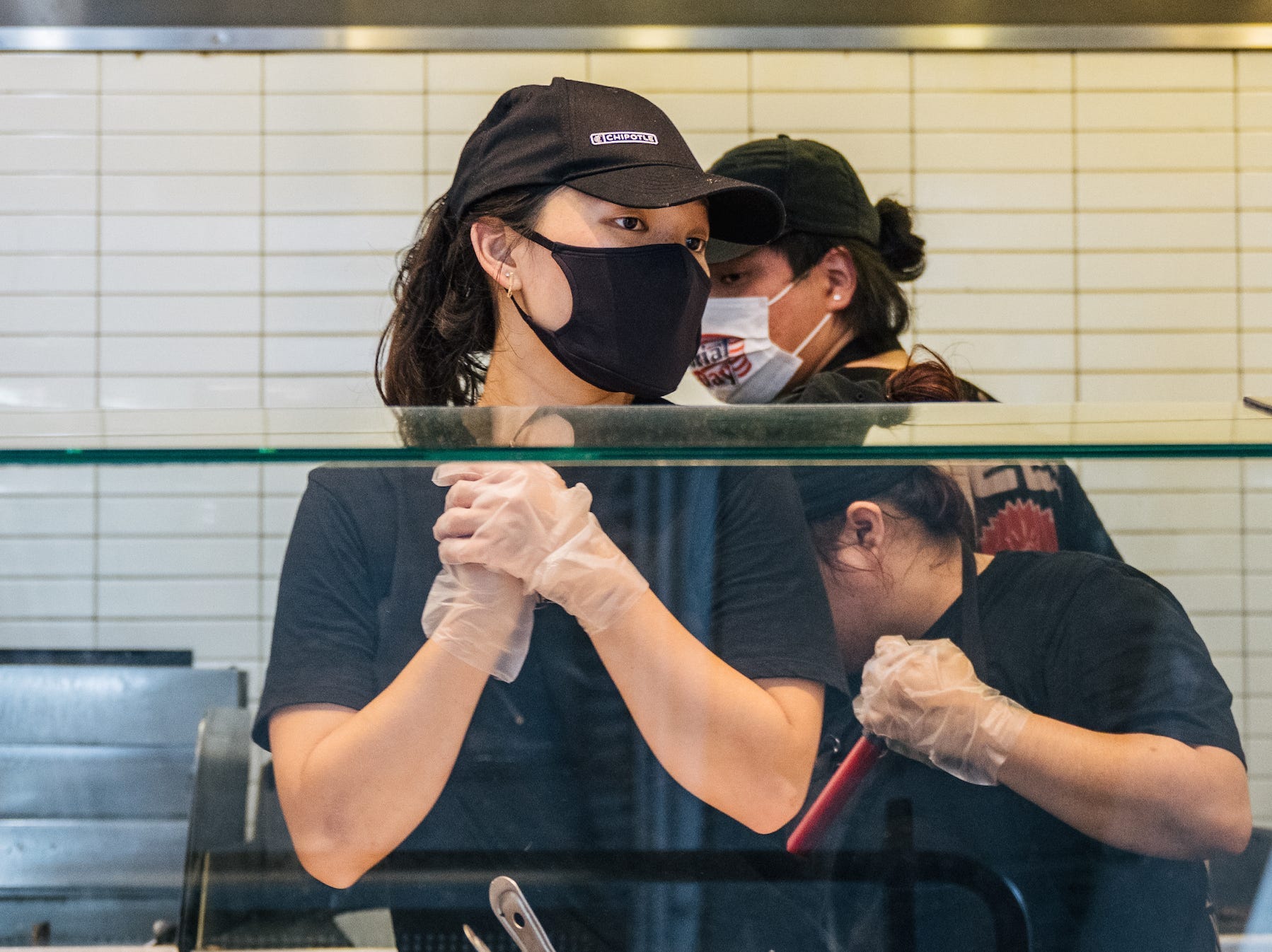 Chipotle employees