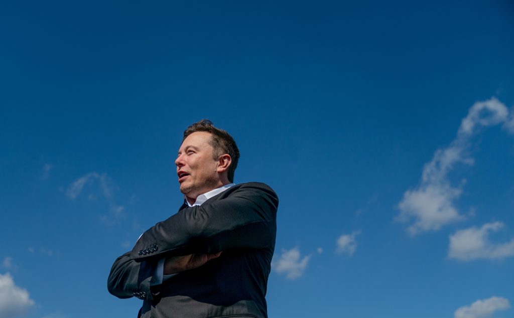 Topman Elon Musk van Tesla.
