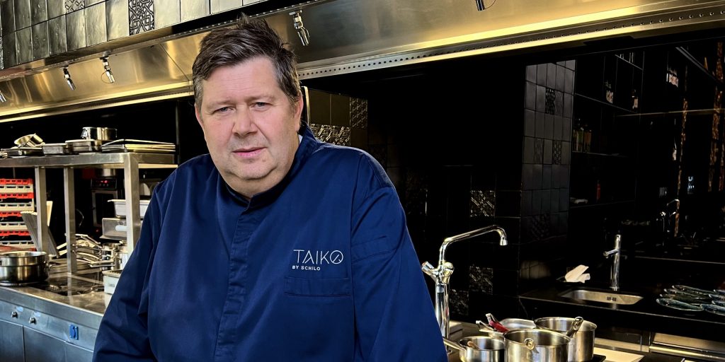 Schilo van Coevorden in de keuken van Taiko Amsterdam.