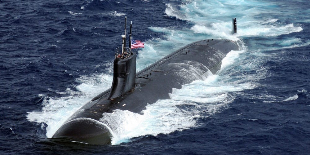 The Seawolf-class attack submarine USS Connecticut