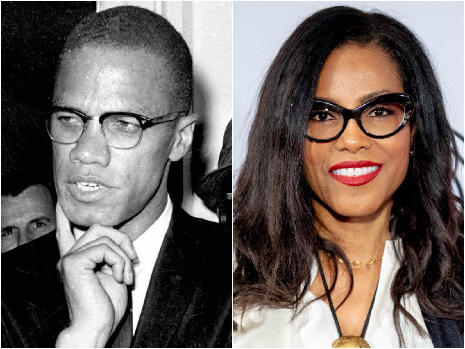 Malcolm X and Ilyasah Shabazz