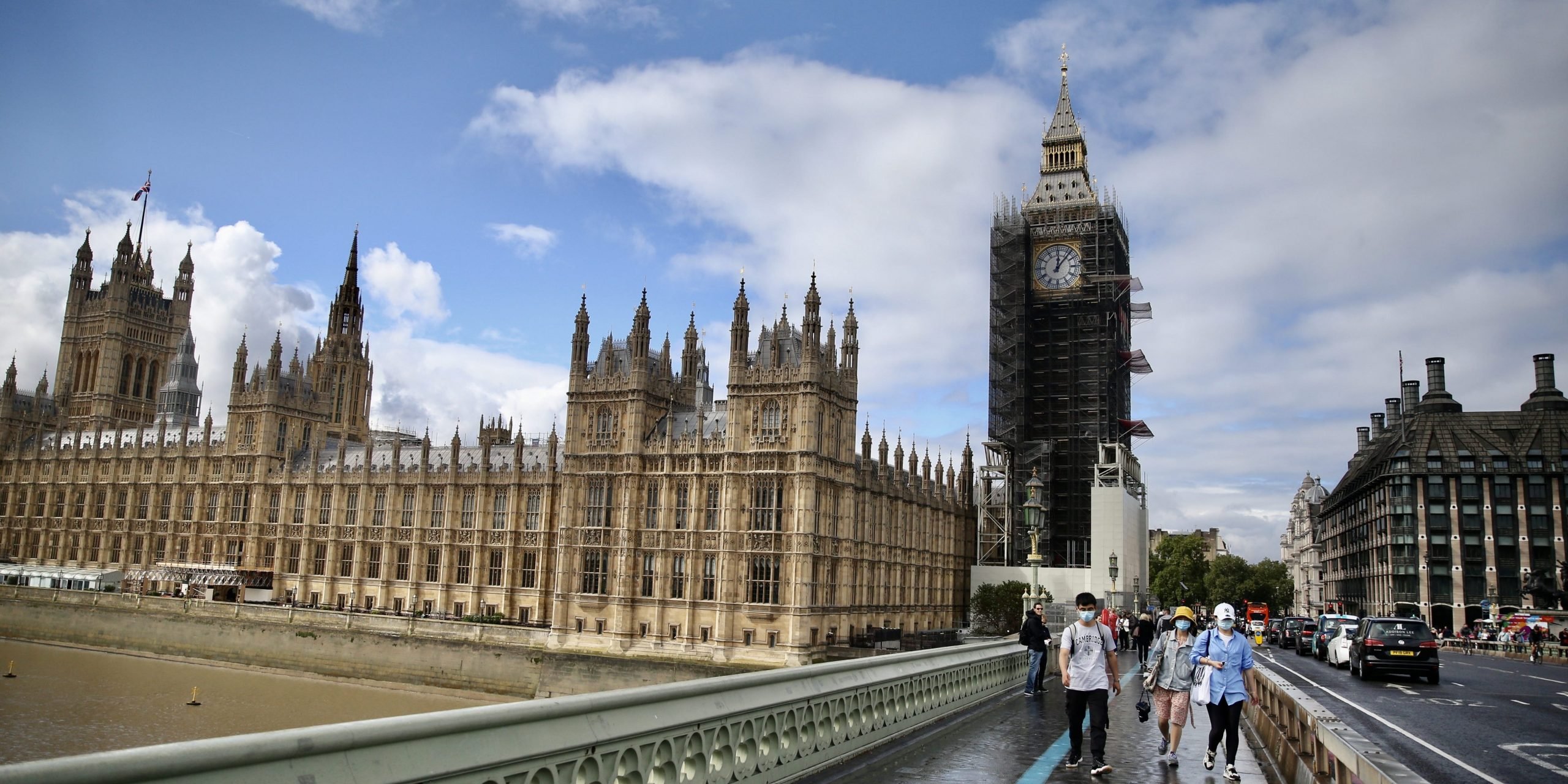 A view of the Houses of Parliament from Westminster Bridge.